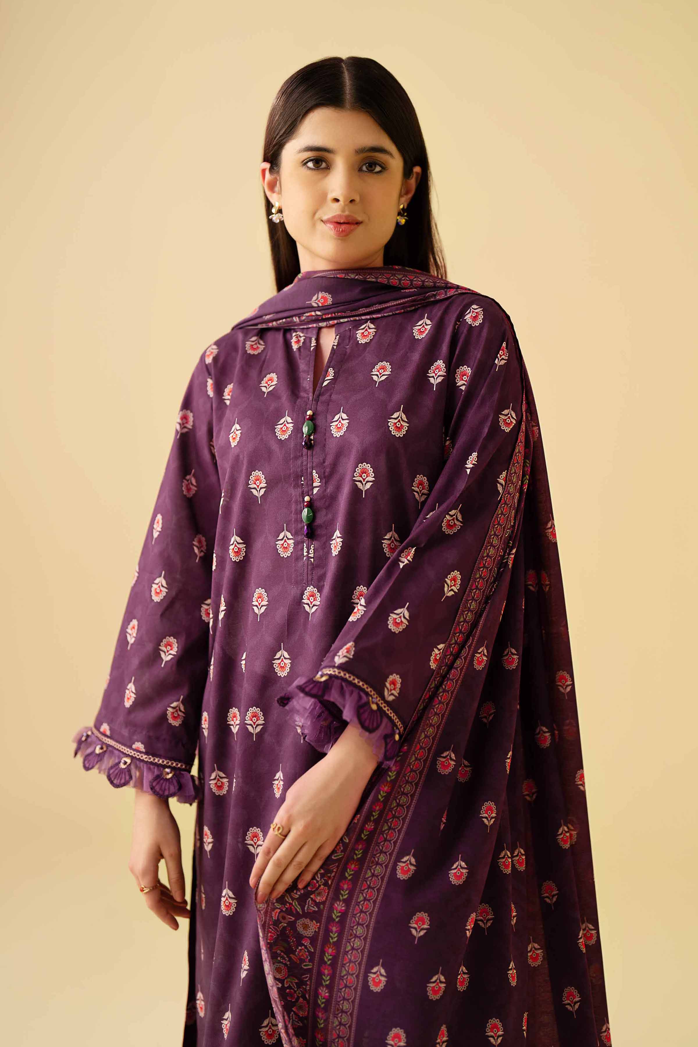 2 Piece - Printed Embroidered Suit - 42401575 - Image 2