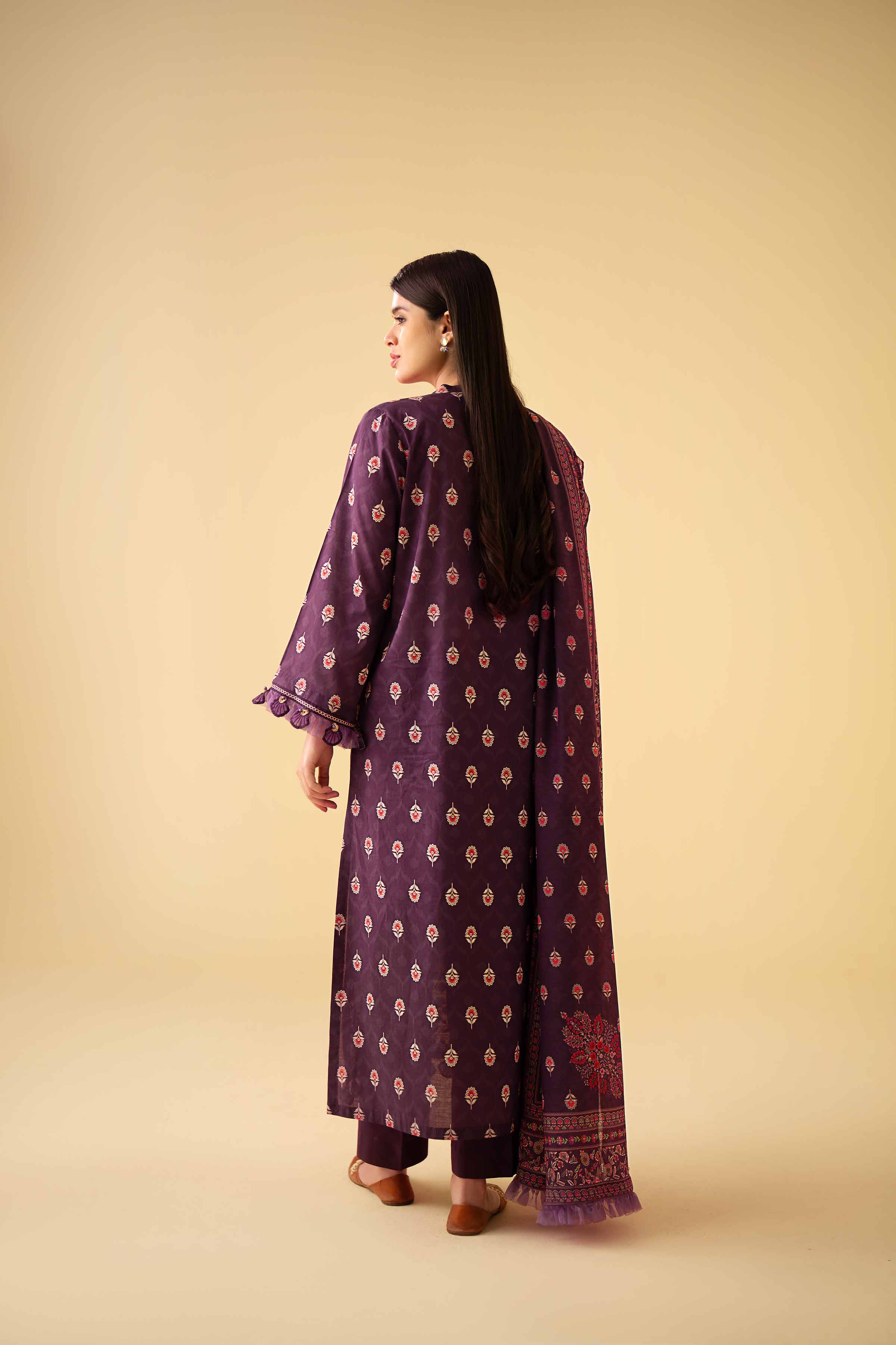 2 Piece - Printed Embroidered Suit - 42401575 - Image 3