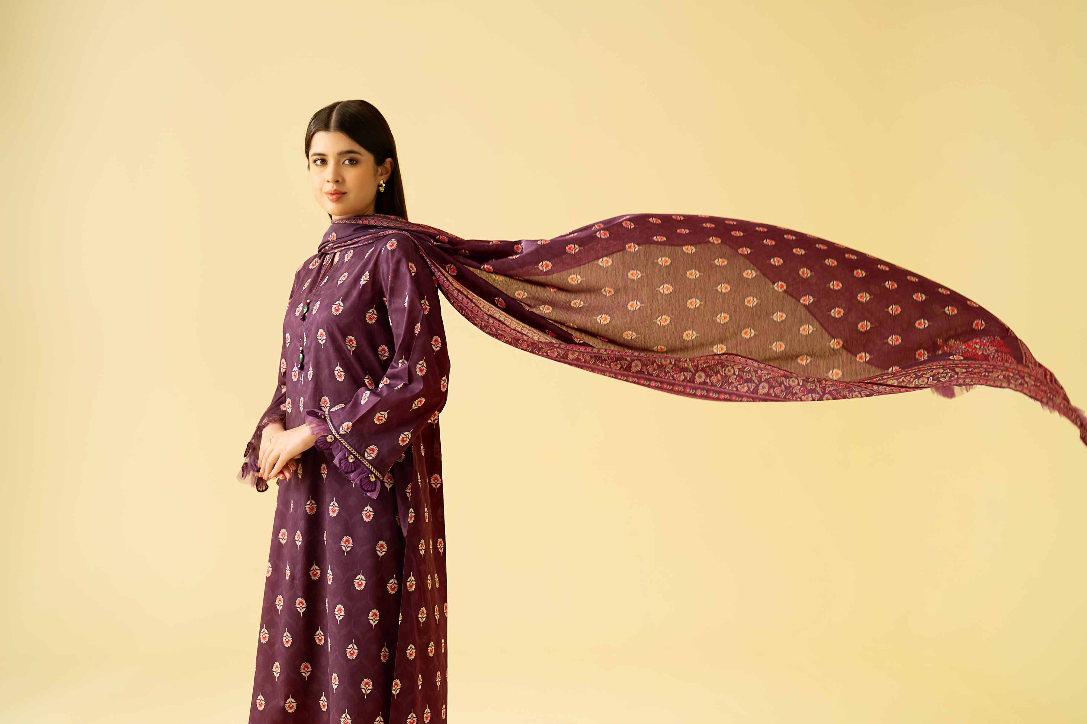 2 Piece - Printed Embroidered Suit - 42401575 - Image 6