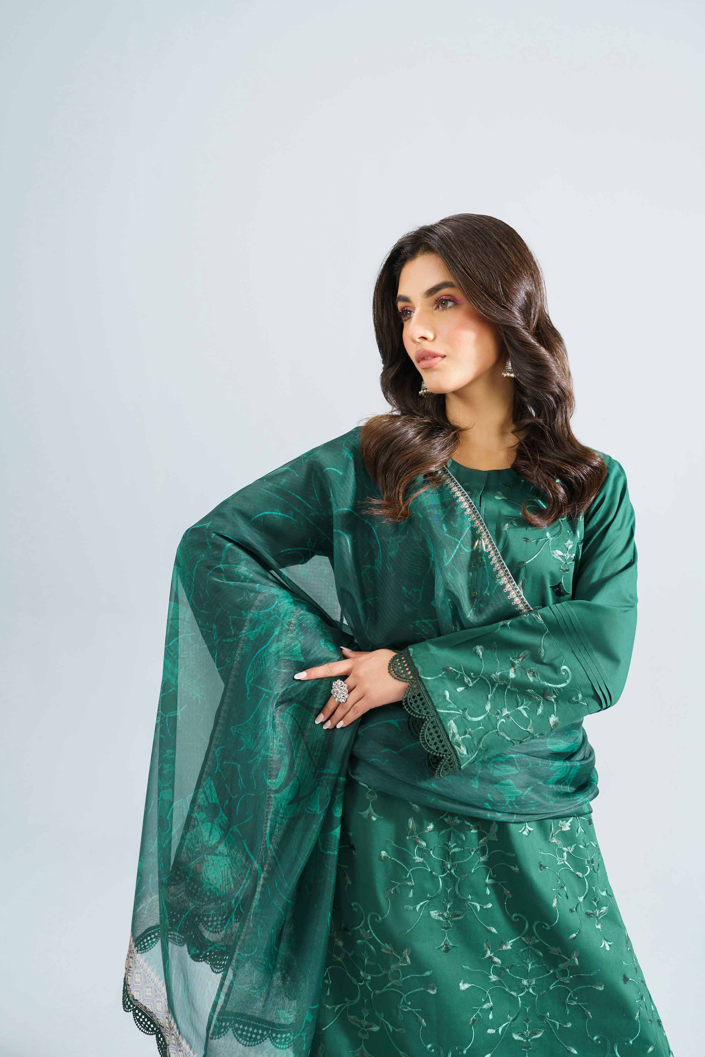 3 Piece - Embroidered Suit - 42401650 - Image 5