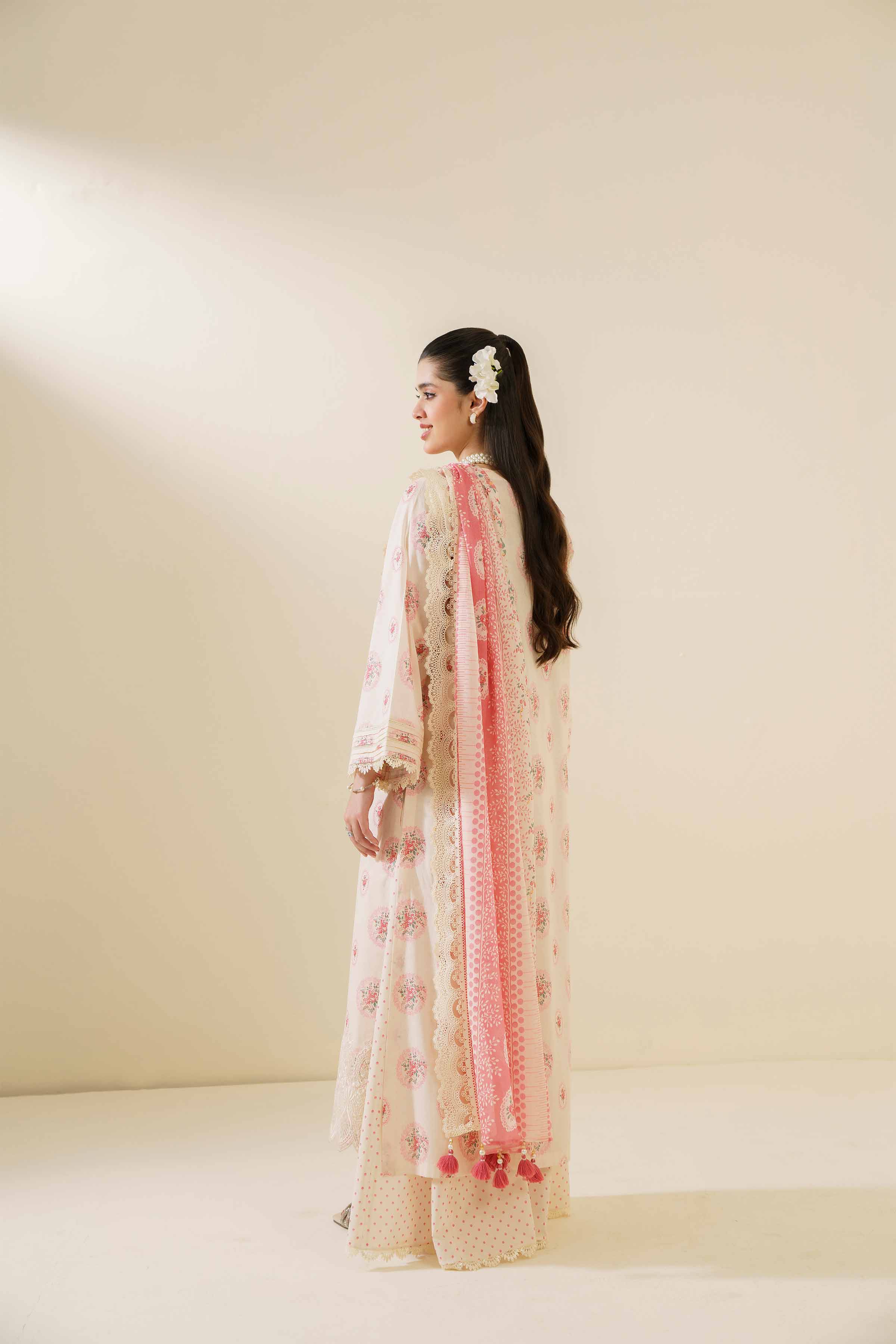 3 Piece - Printed Embroidered Suit - 42401707 - Image 3