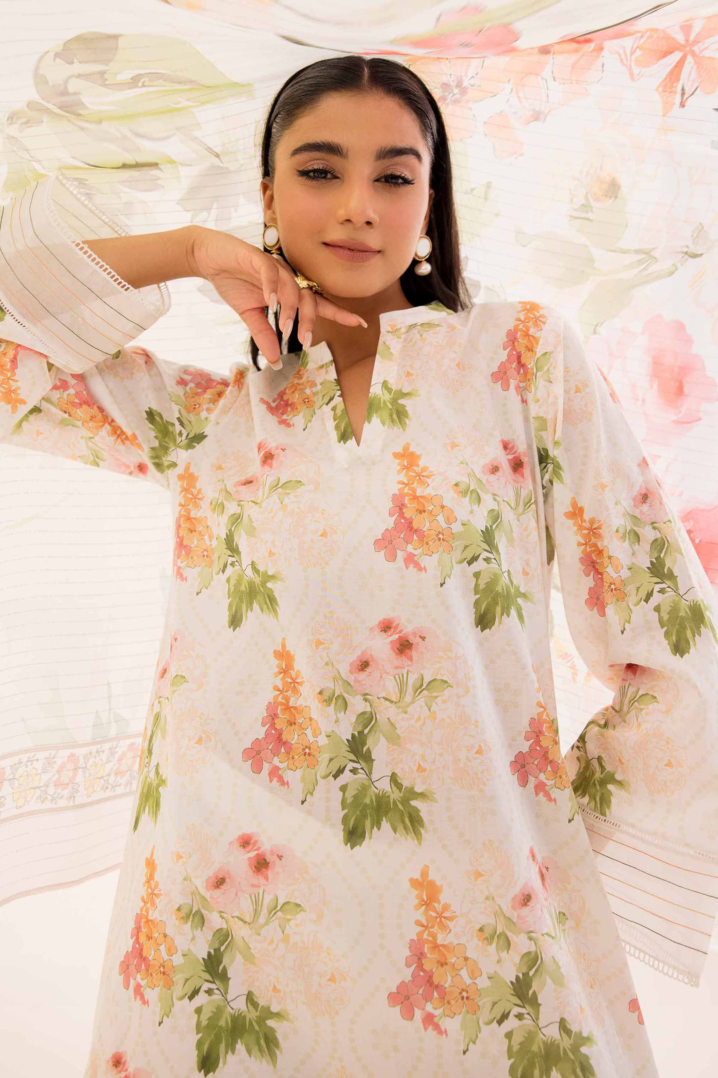 2 Piece - Printed Embroidered Suit - 42401708