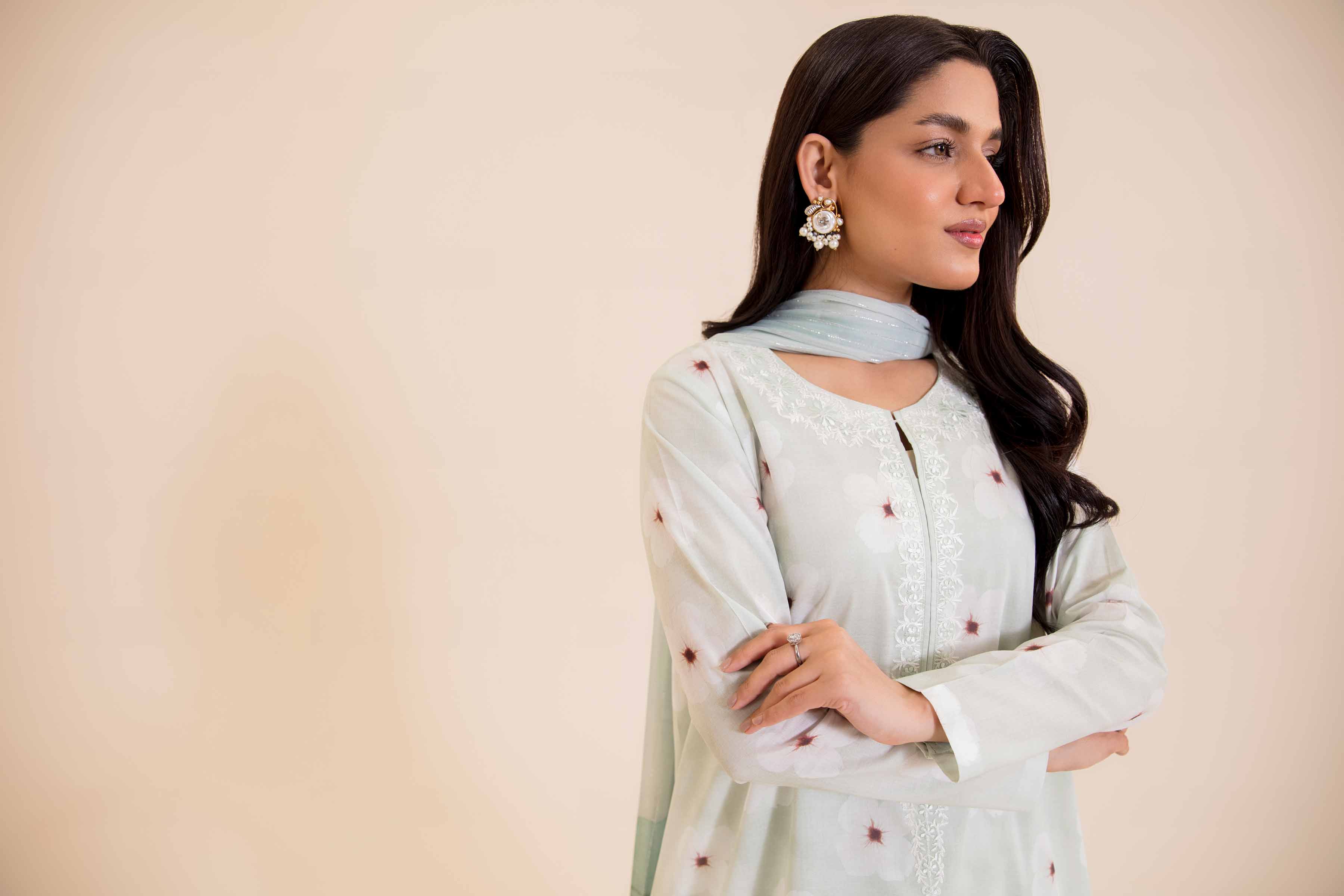 2 Piece - Printed Embroidered Suit - 42401710 - Image 5