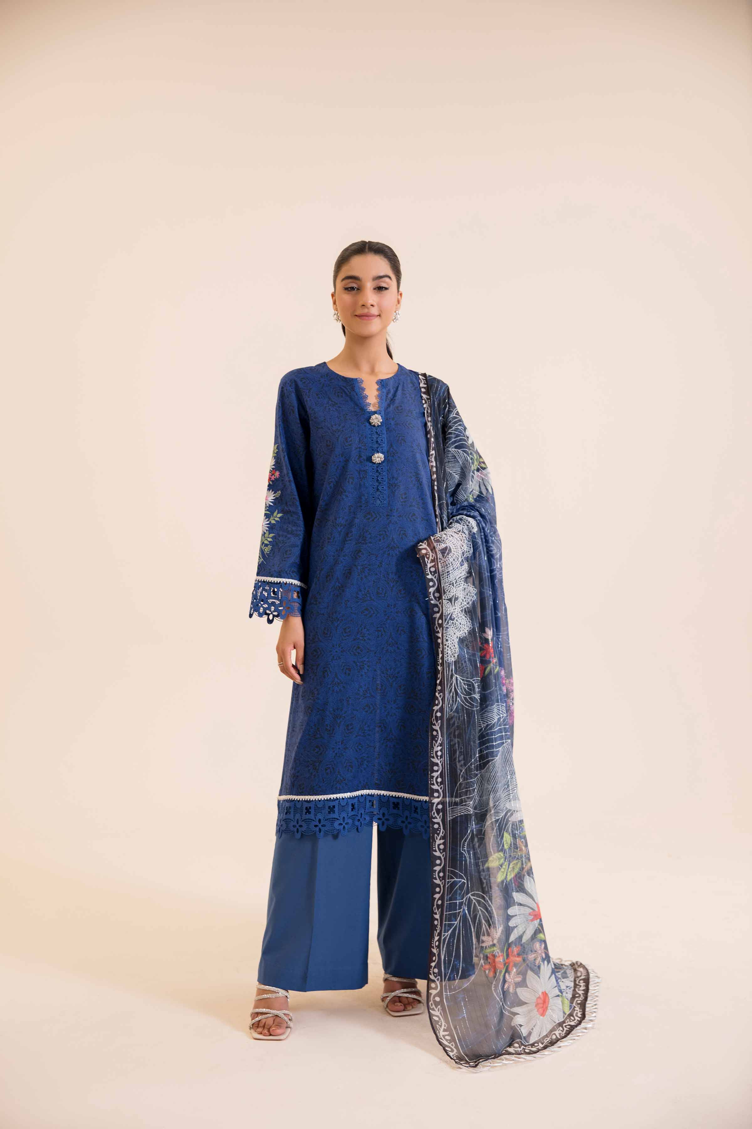2 Piece - Printed Embroidered Suit - 42401711 - Image 4