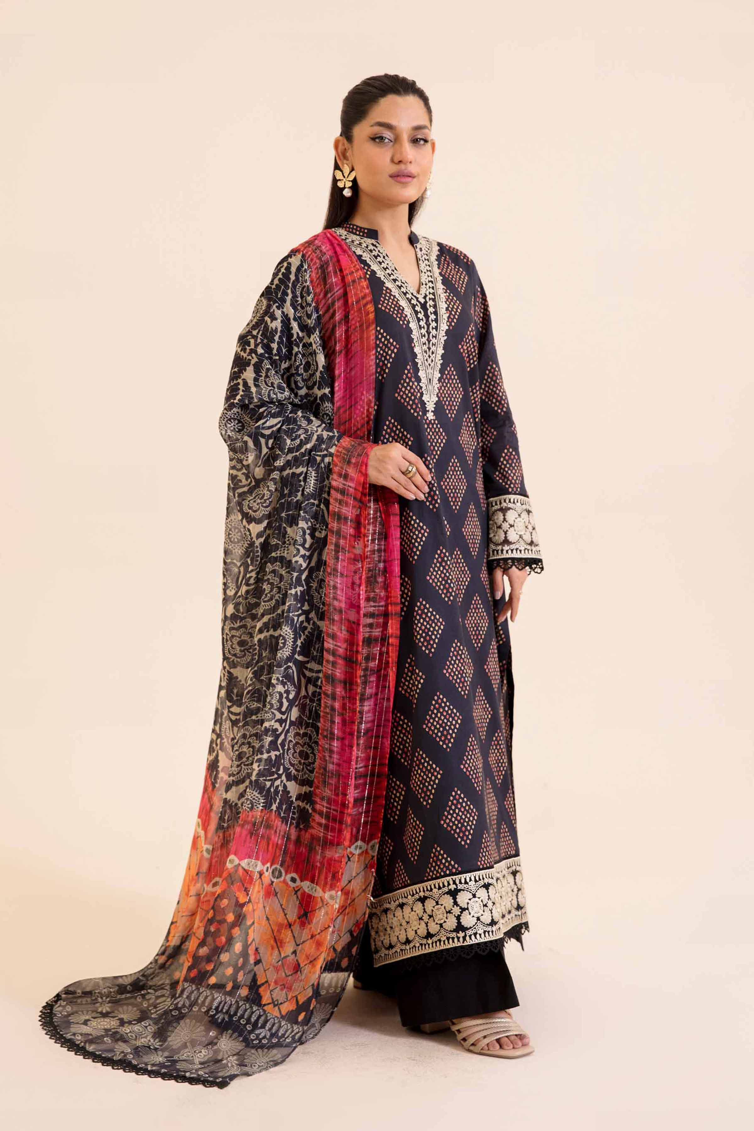 2 Piece - Printed Embroidered Suit - 42401716 - Image 2