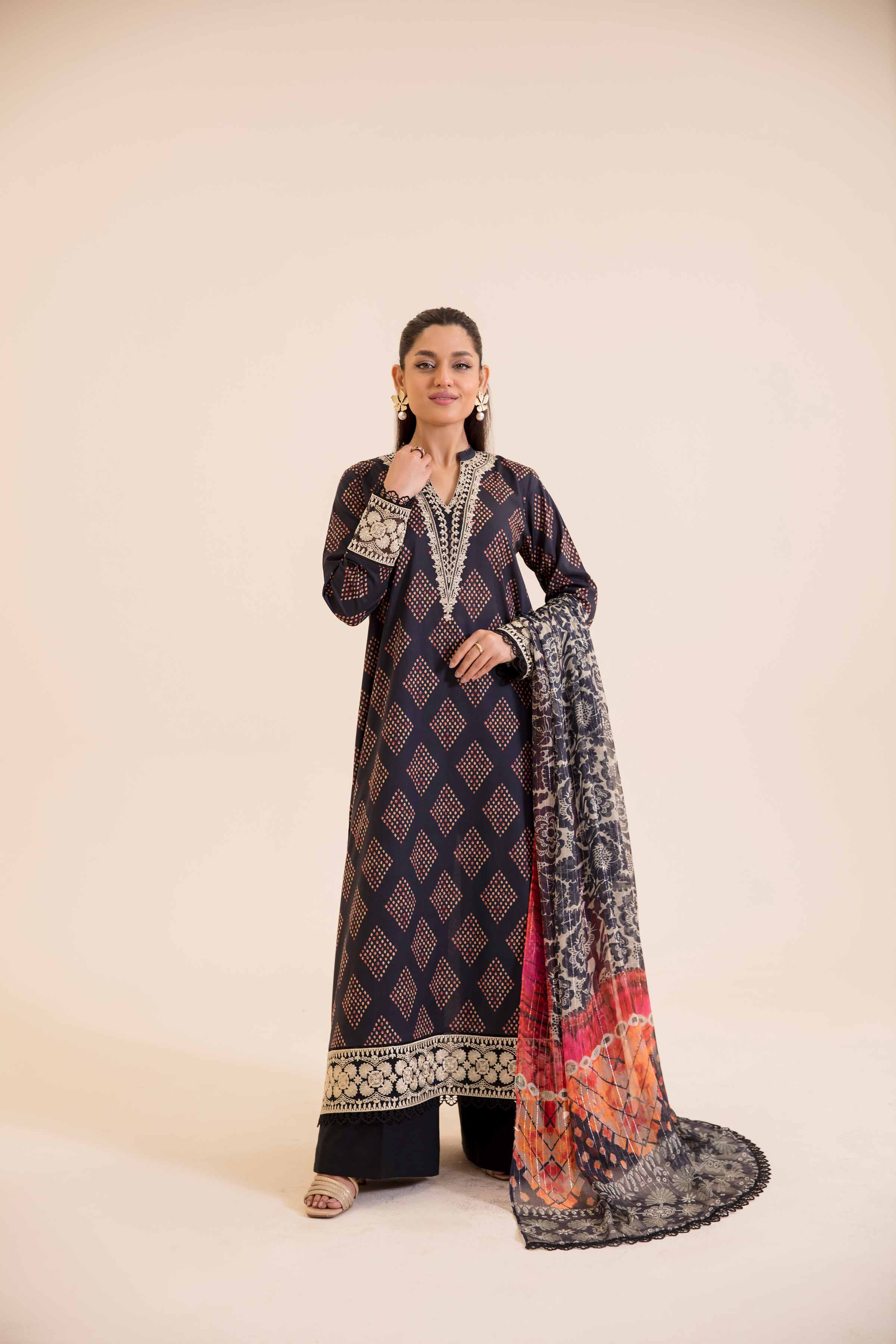 2 Piece - Printed Embroidered Suit - 42401716 - Image 5