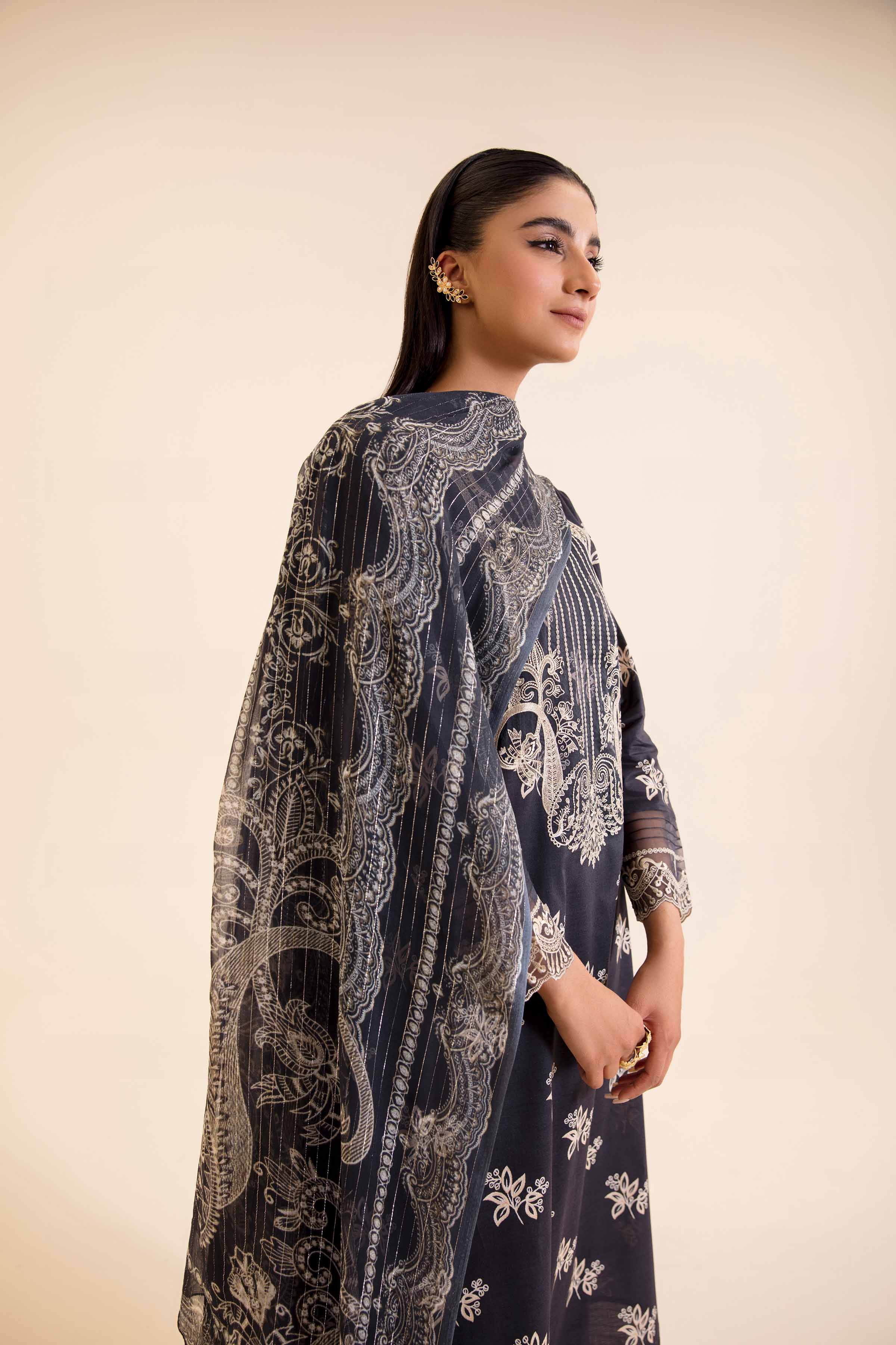 2 Piece - Printed Embroidered Suit - 42401717 - Image 4