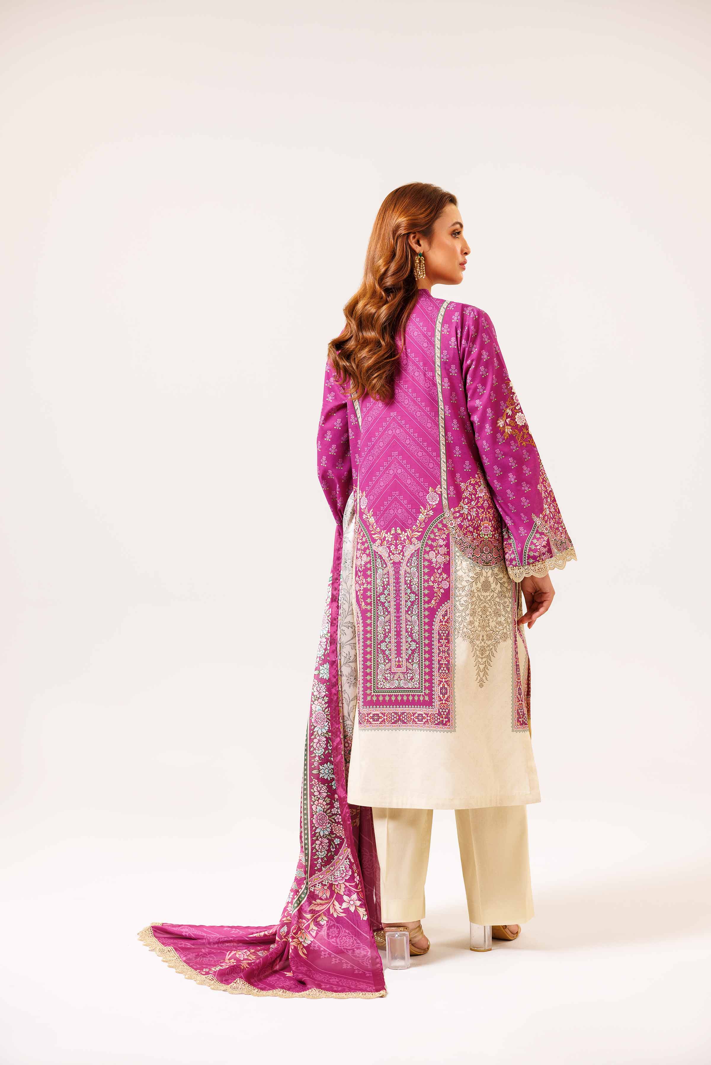 3 Piece - Digital Printed Embroidered Suit - 42401783 - Image 3