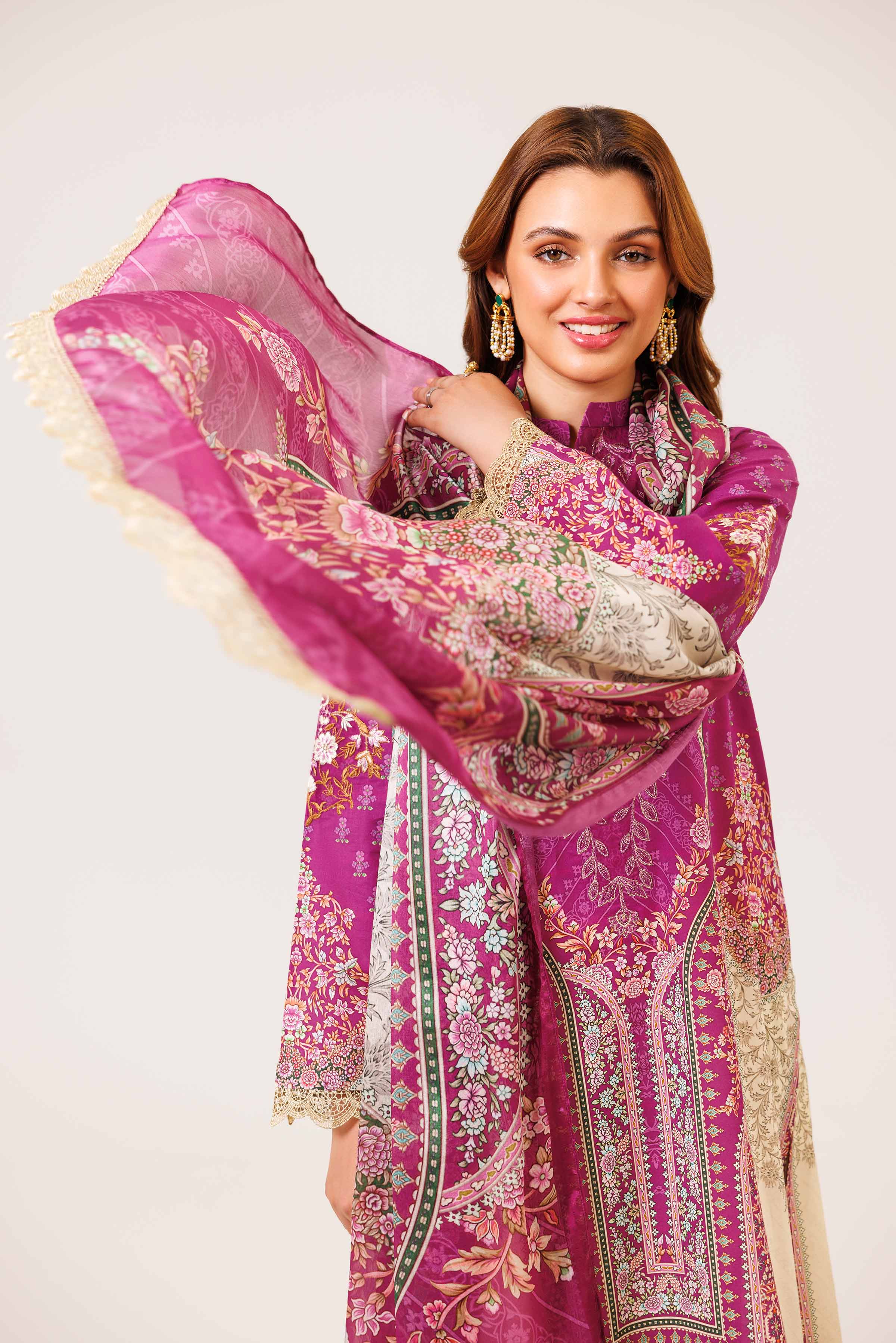 3 Piece - Digital Printed Embroidered Suit - 42401783 - Image 5