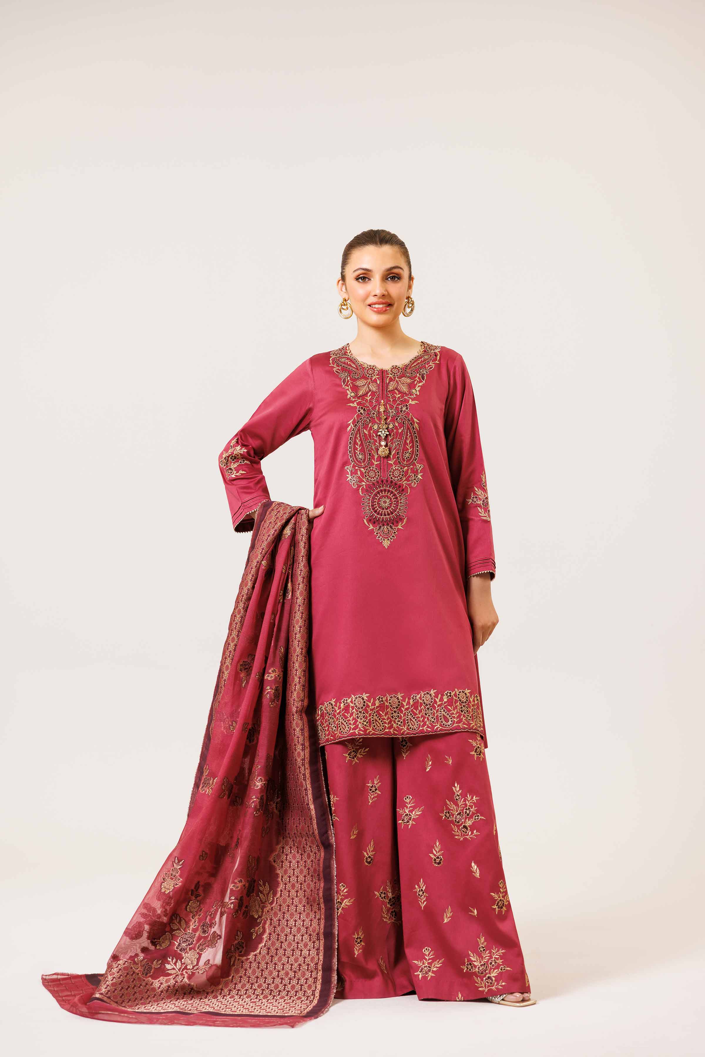 3 Piece - Embroidered Suit - 42401801 - Image 7