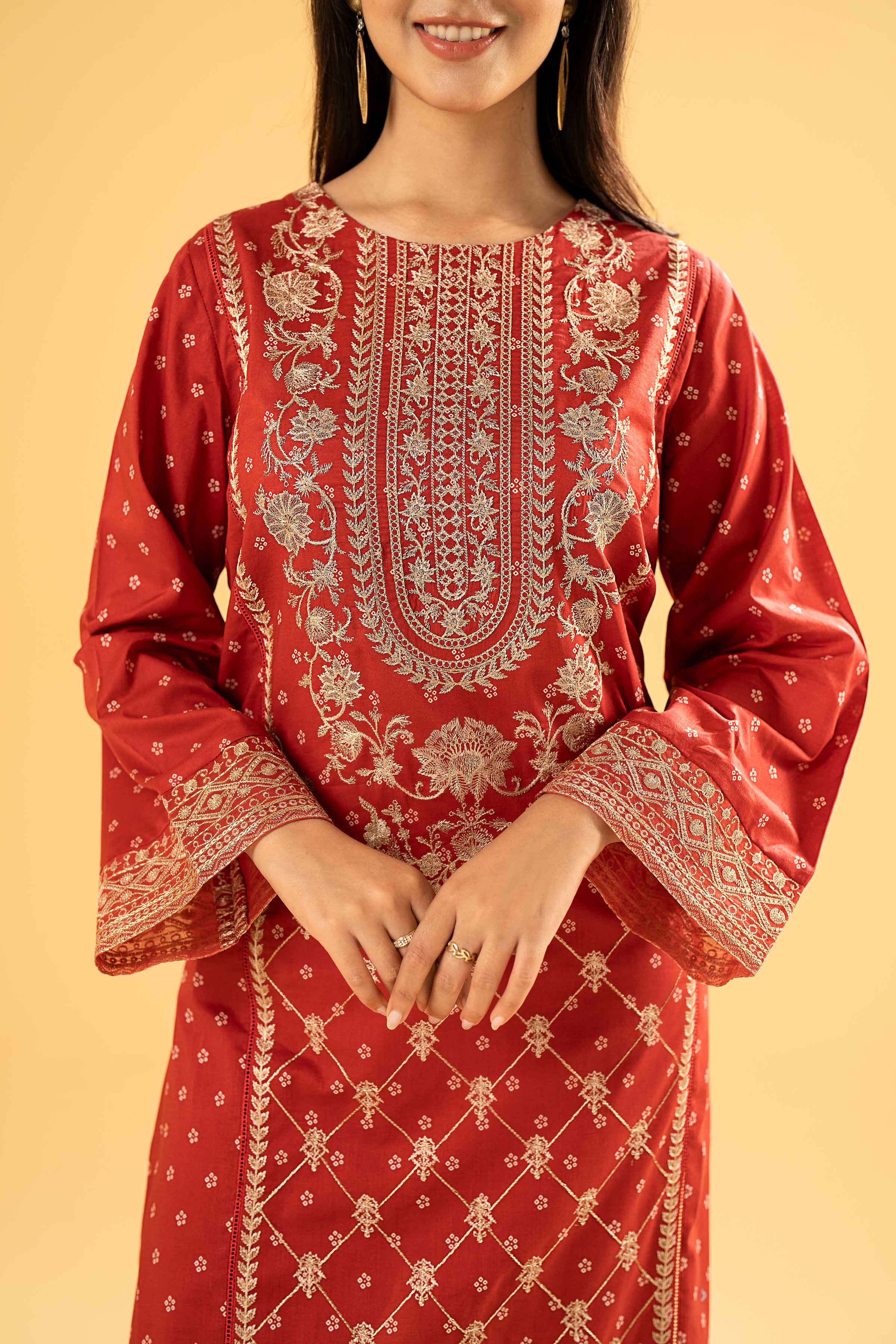 2 Piece - Printed Embroidered Suit - 42401944 - Image 4