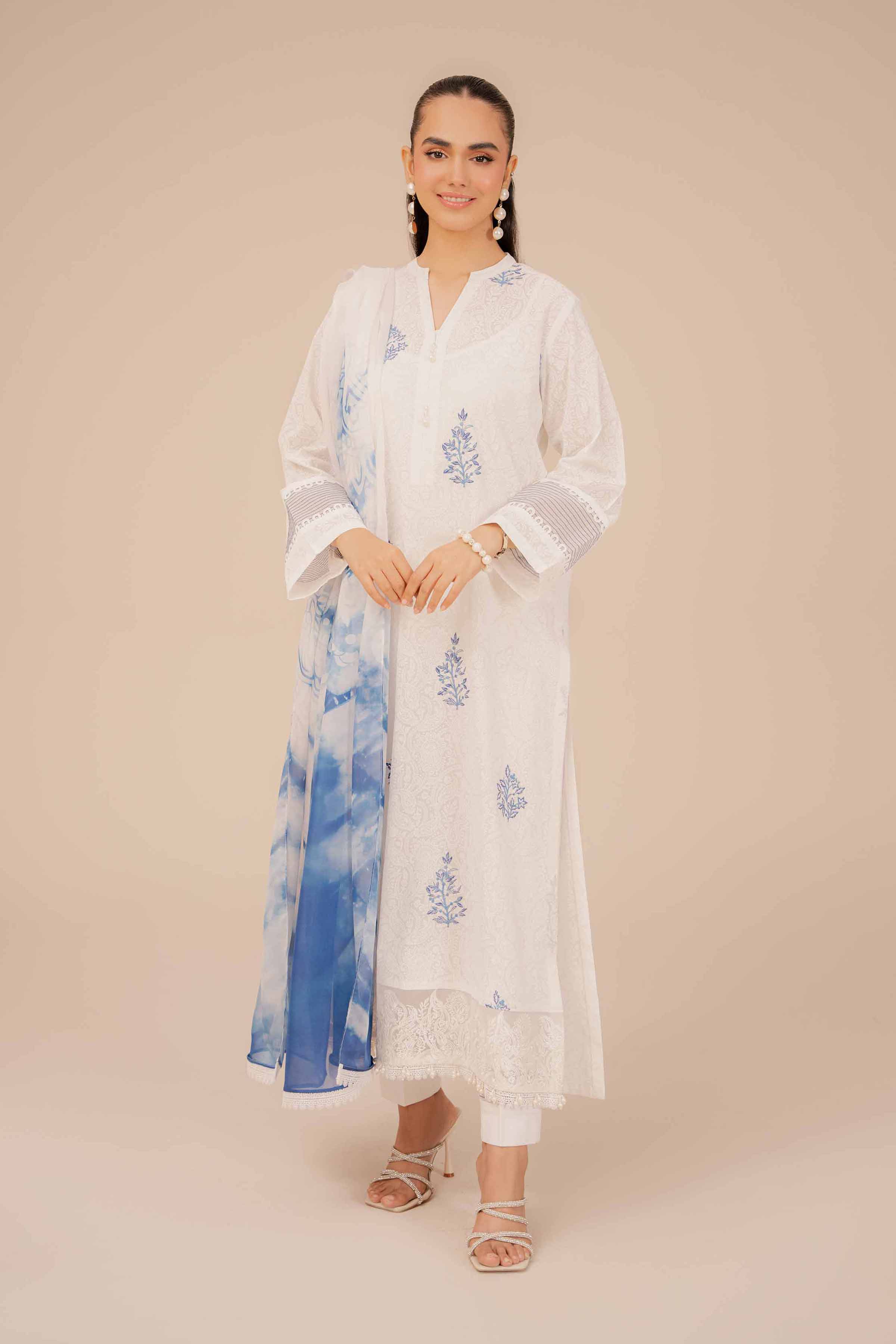 2 Piece - Printed Embroidered Suit - 42401946 - Image 2