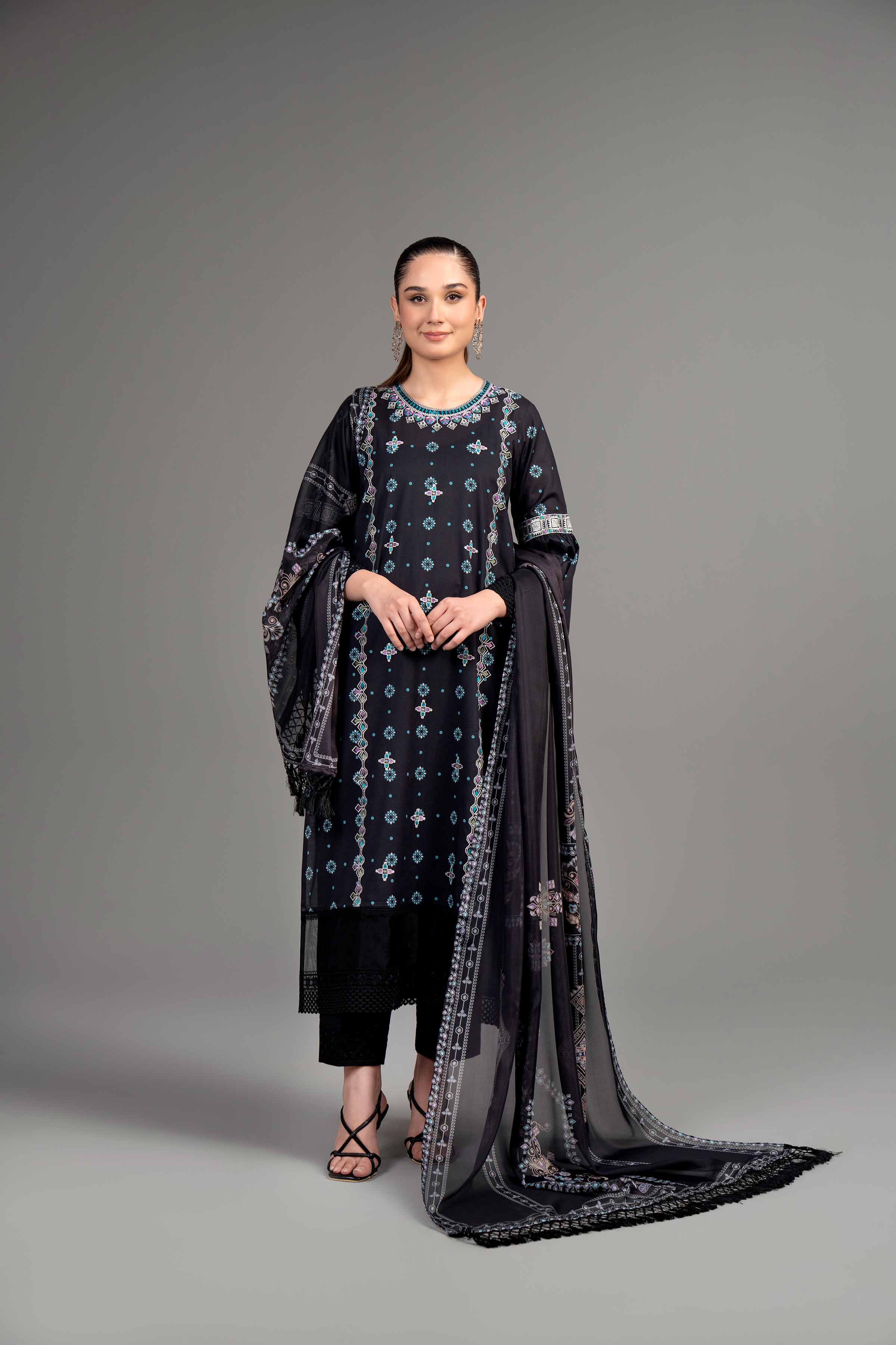 2 Piece - Printed Embroidered Suit - 42401953 - Image 5