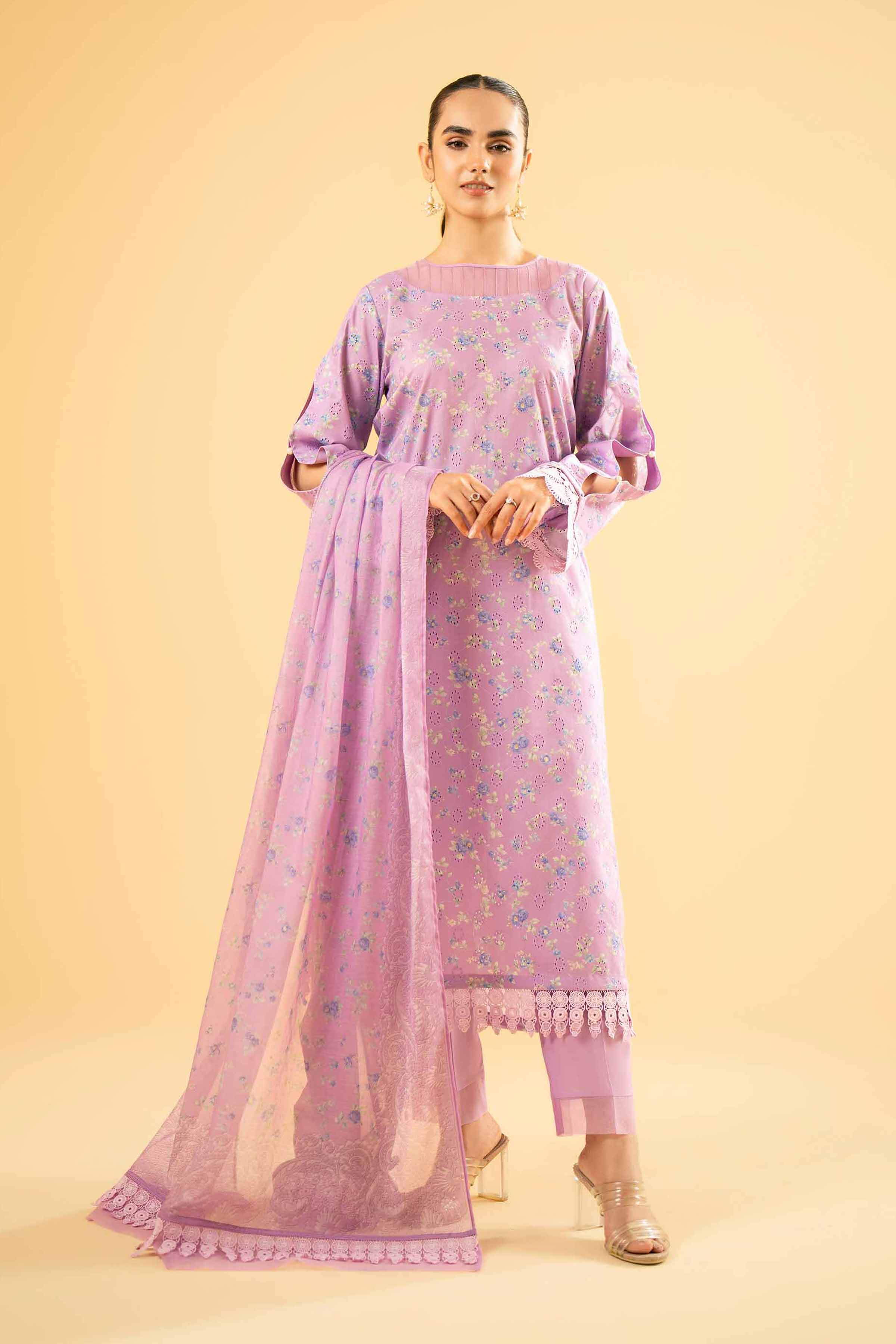 3 Piece - Digital Printed Embroidered Suit - 42401968 - Image 2