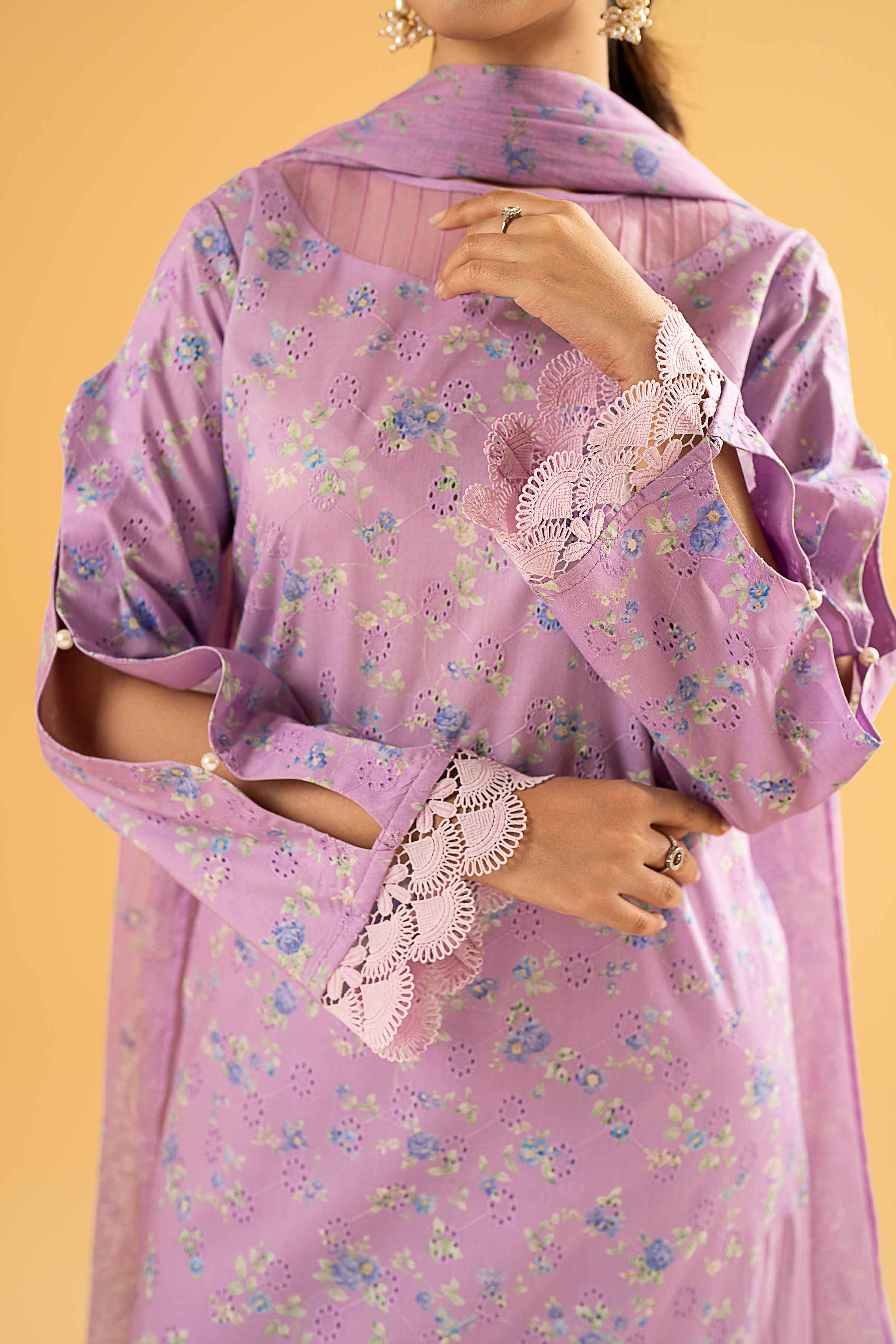 3 Piece - Digital Printed Embroidered Suit - 42401968 - Image 4