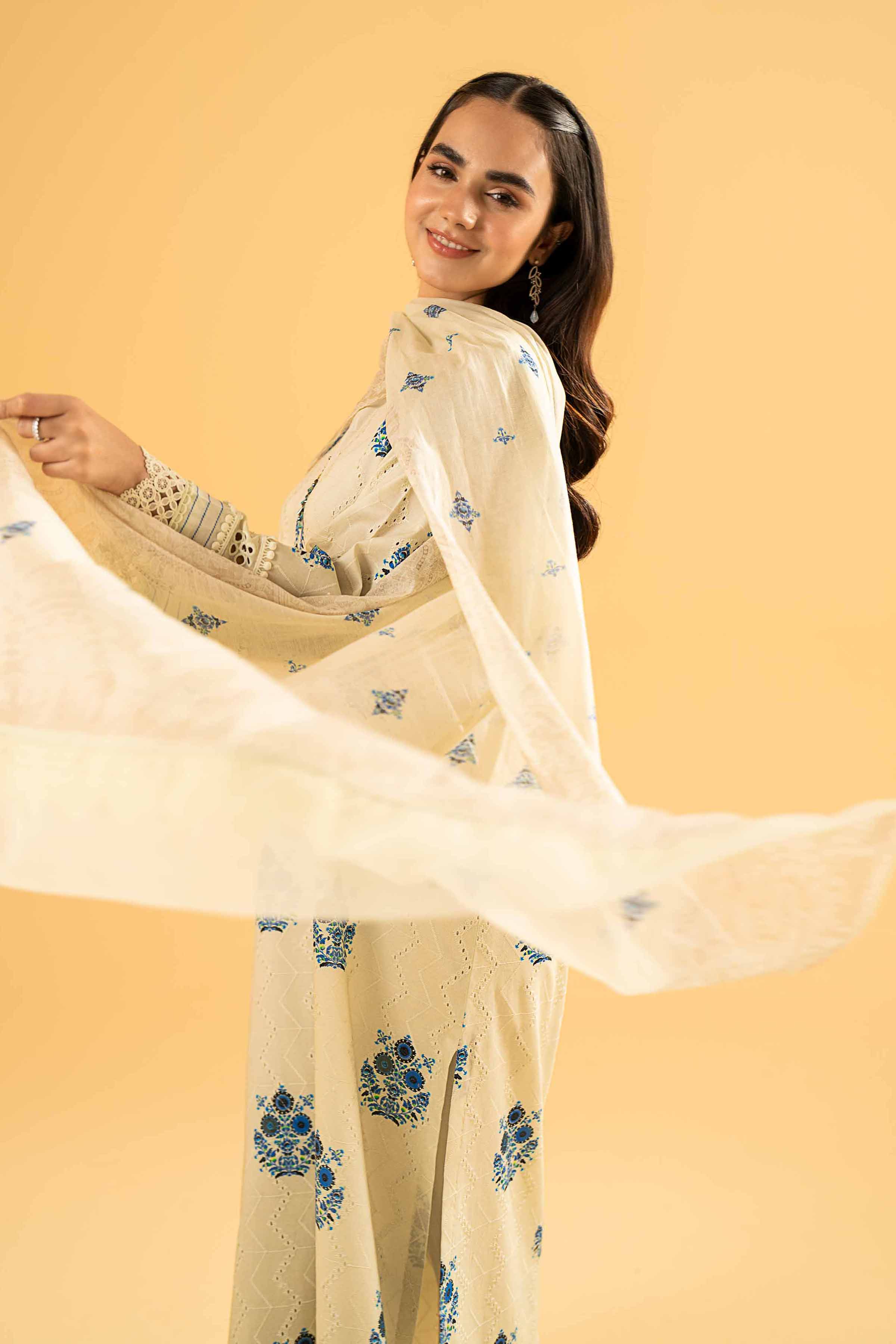 3 Piece - Digital Printed Embroidered Suit - 42401970 - Image 2