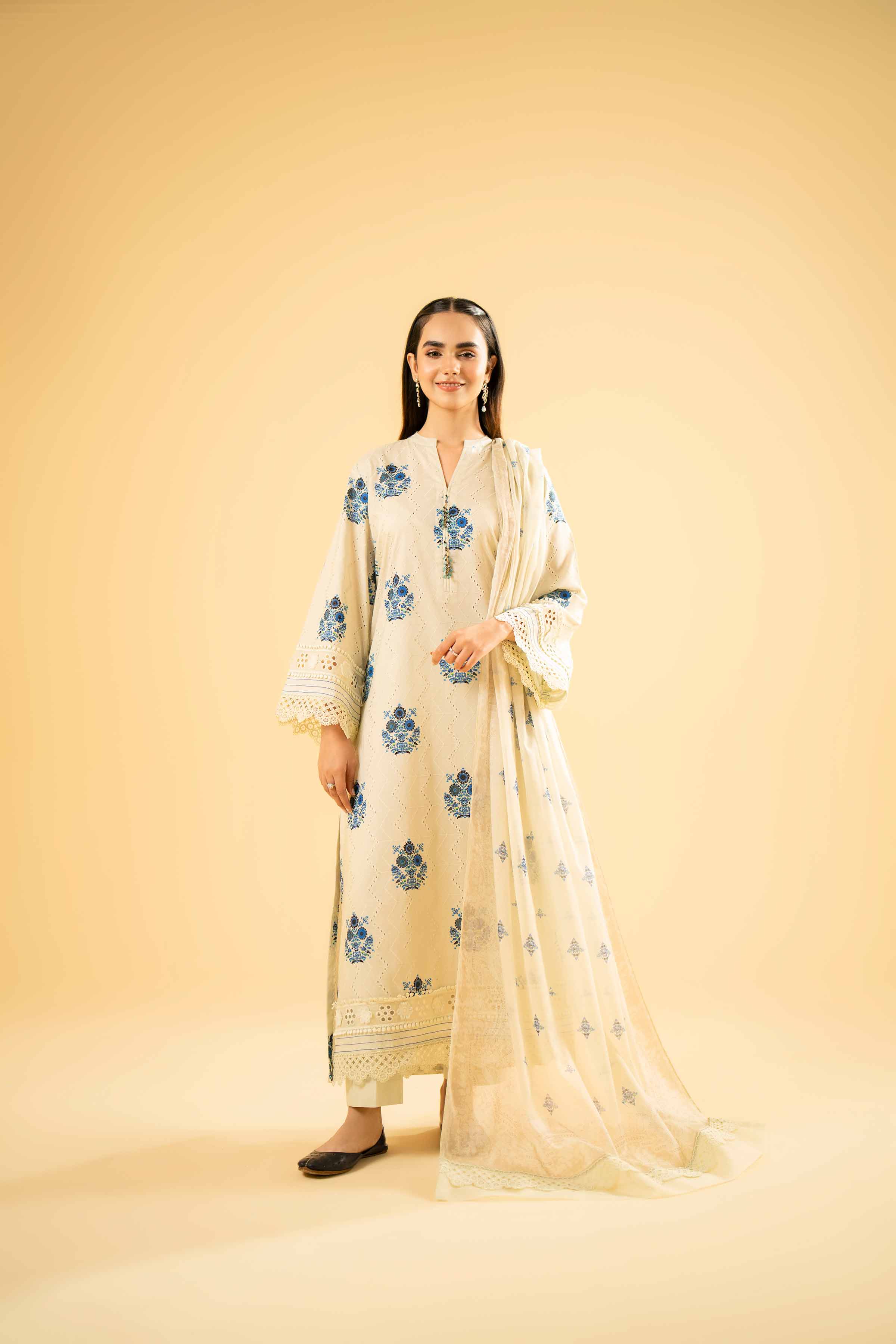 3 Piece - Digital Printed Embroidered Suit - 42401970 - Image 5