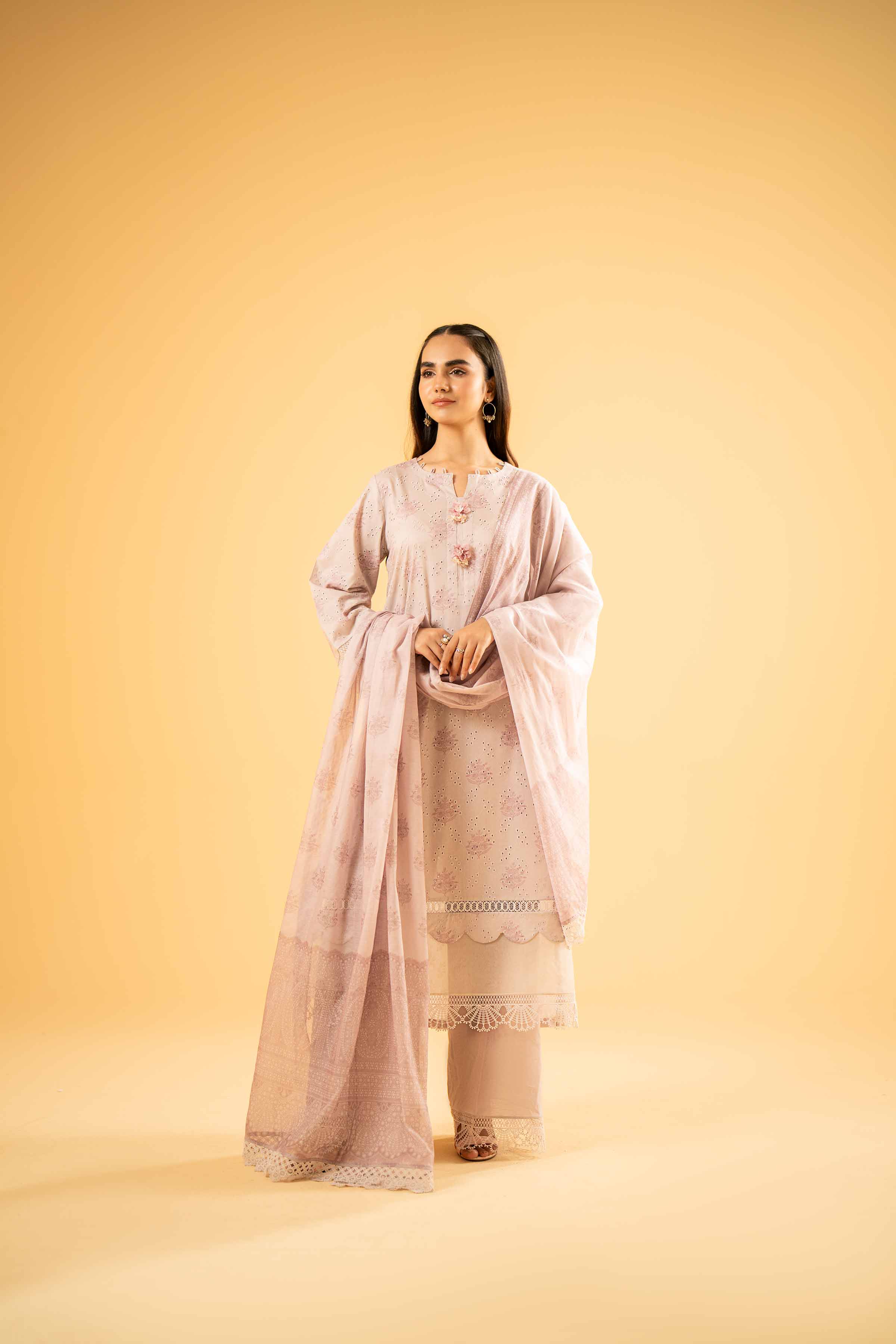 3 Piece - Digital Printed Embroidered Suit - 42401972 - Image 5
