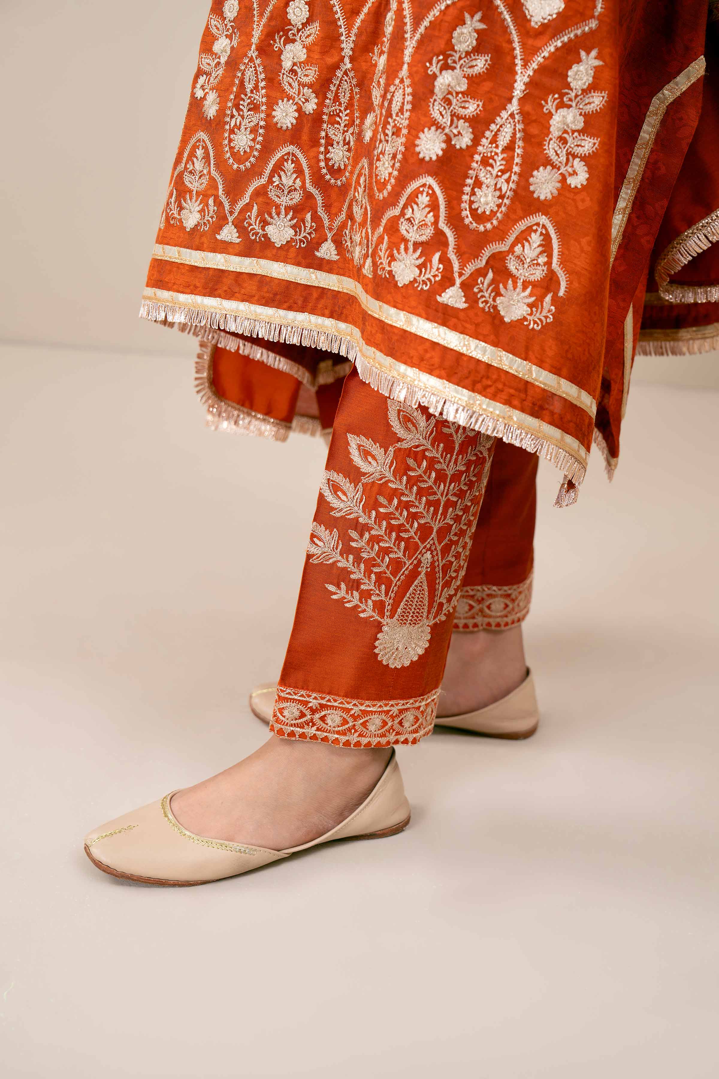 3 Piece - Yarn Dyed Embroidered Suit - 42401977 - Image 5