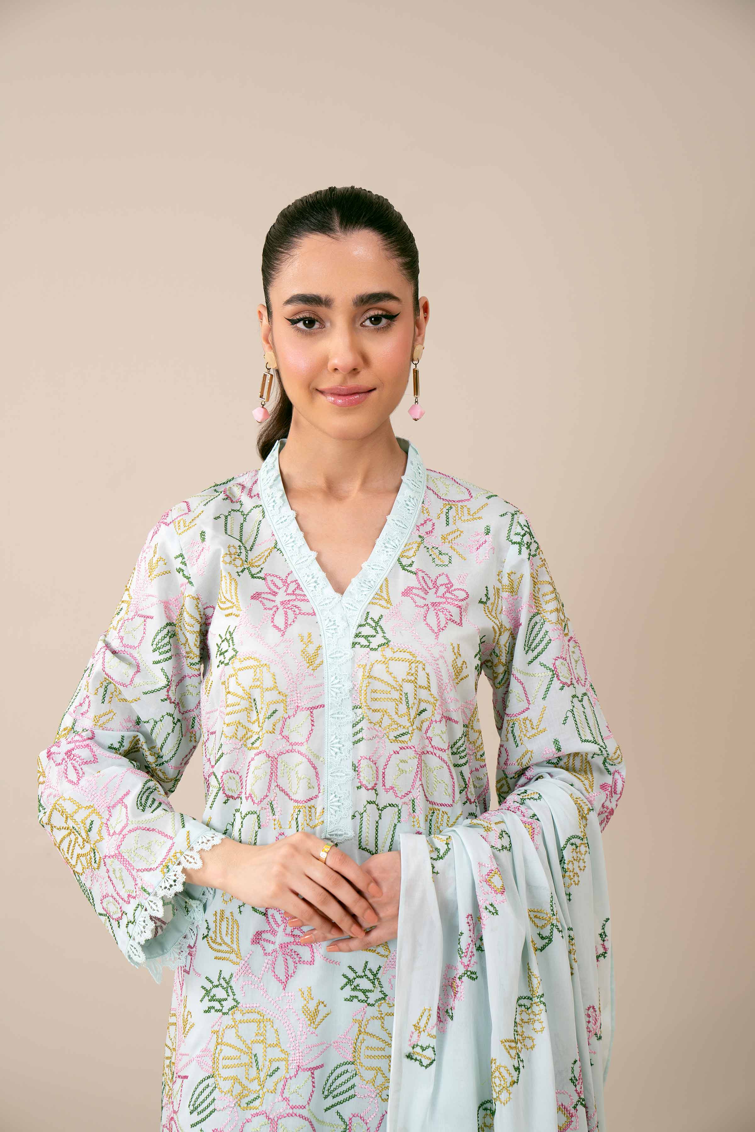 3 Piece - Embroidered Suit - 42402003 - Image 6