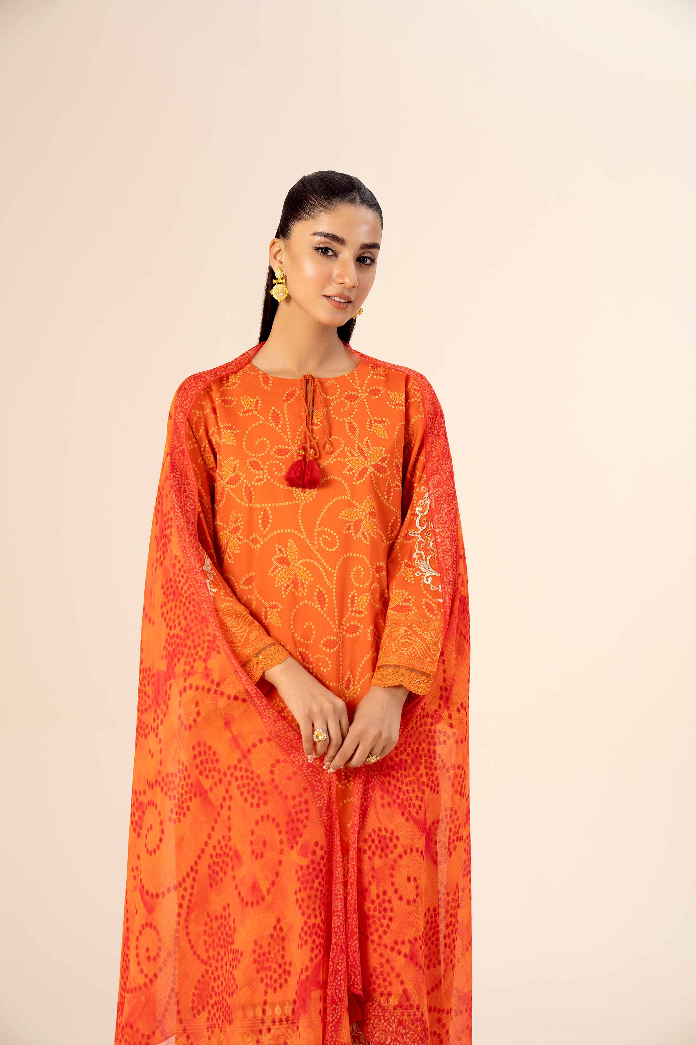 3 Piece - Printed Embroidered Suit - 42402037 - Image 7