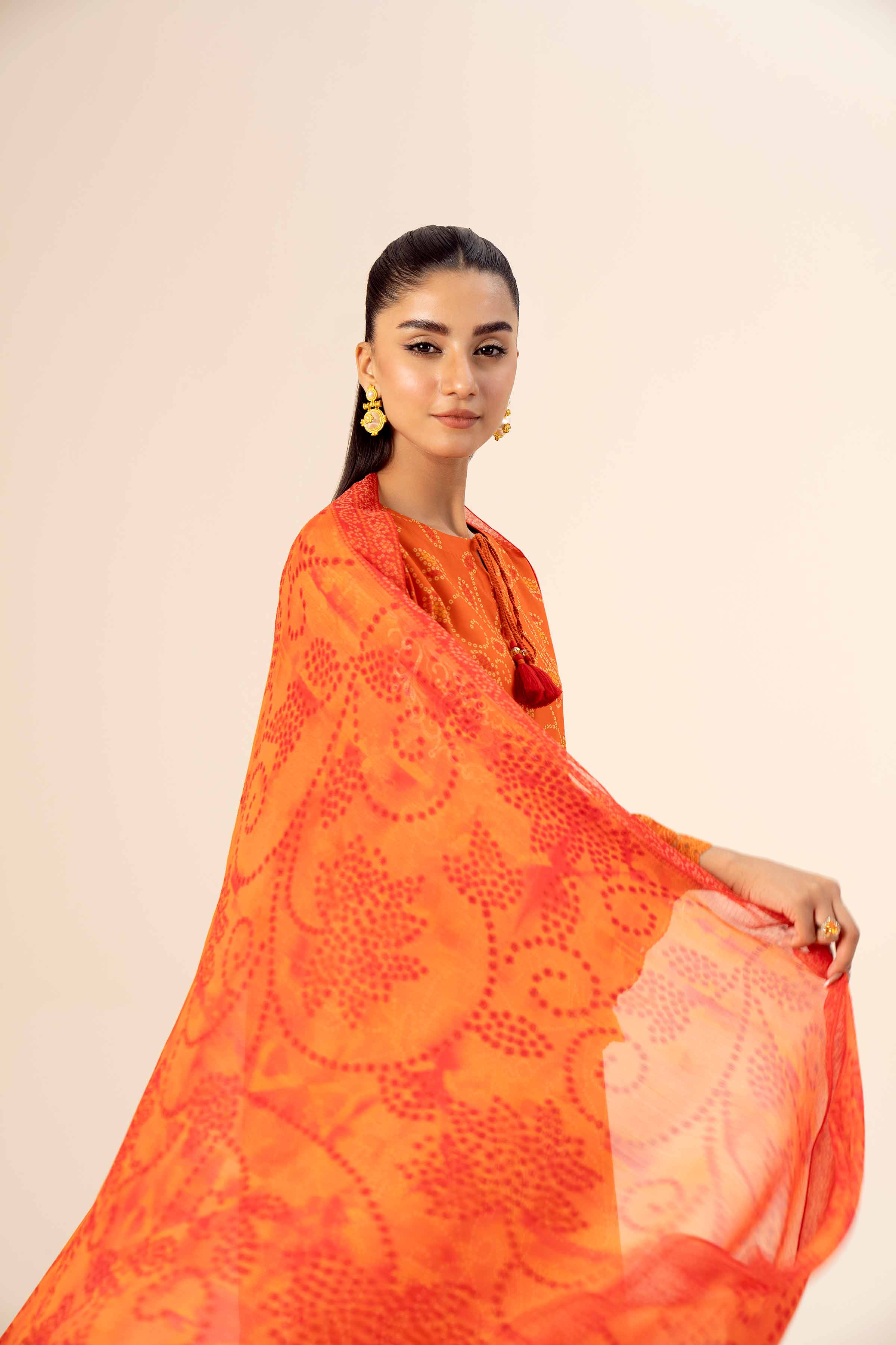 3 Piece - Printed Embroidered Suit - 42402037 - Image 9
