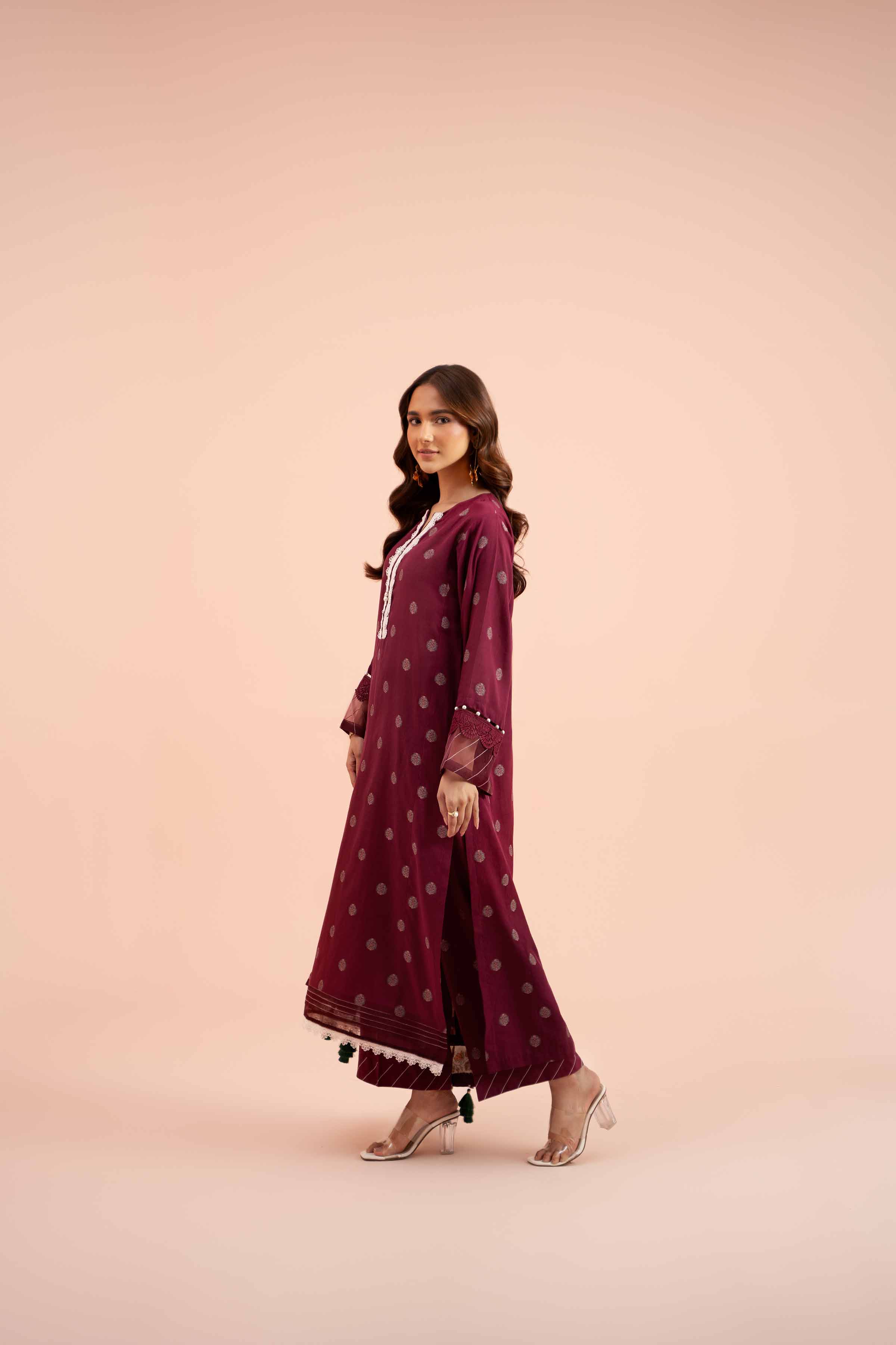 3 Piece - Jacquard Suit - 42402122 - Image 3
