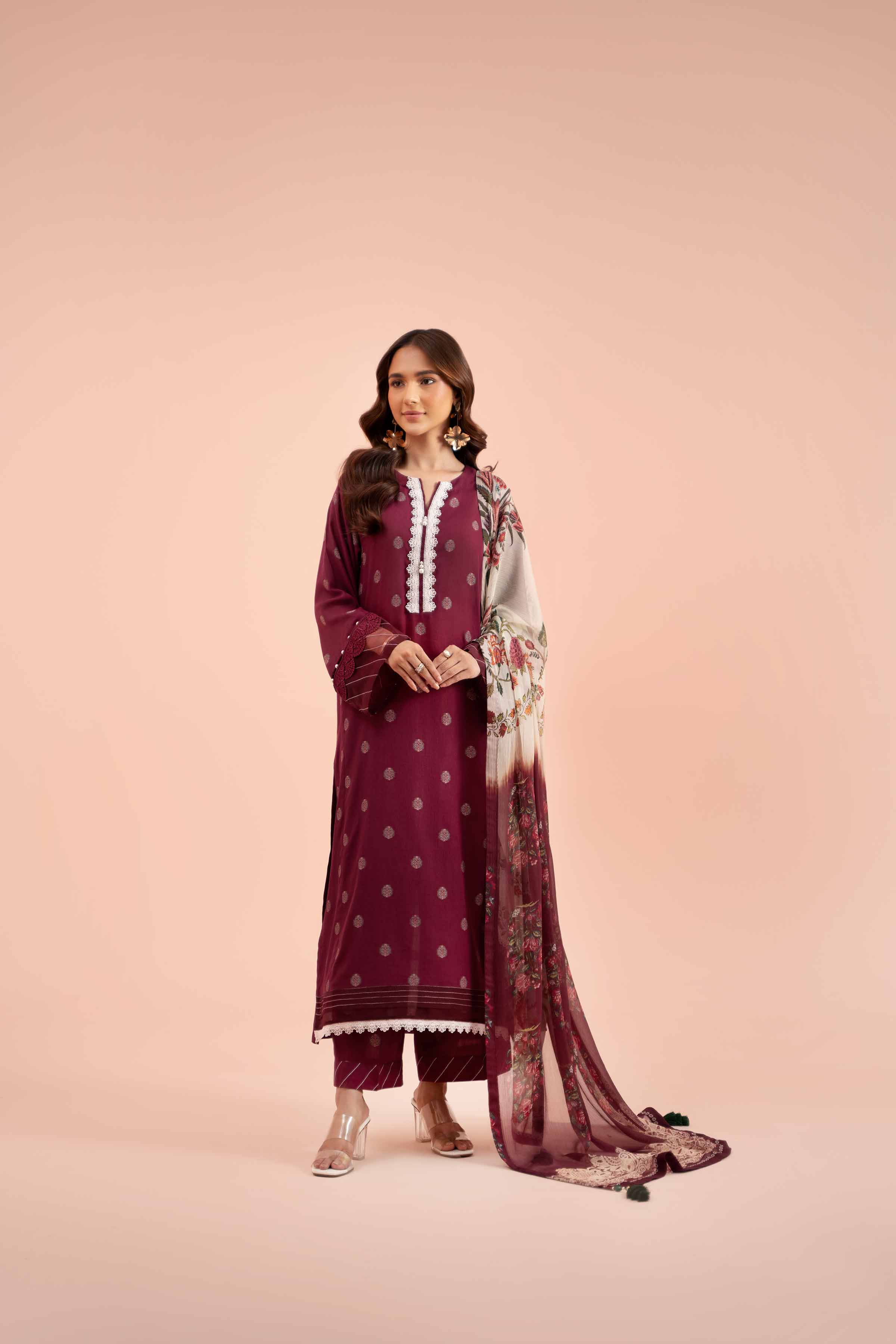 3 Piece - Jacquard Suit - 42402122 - Image 5