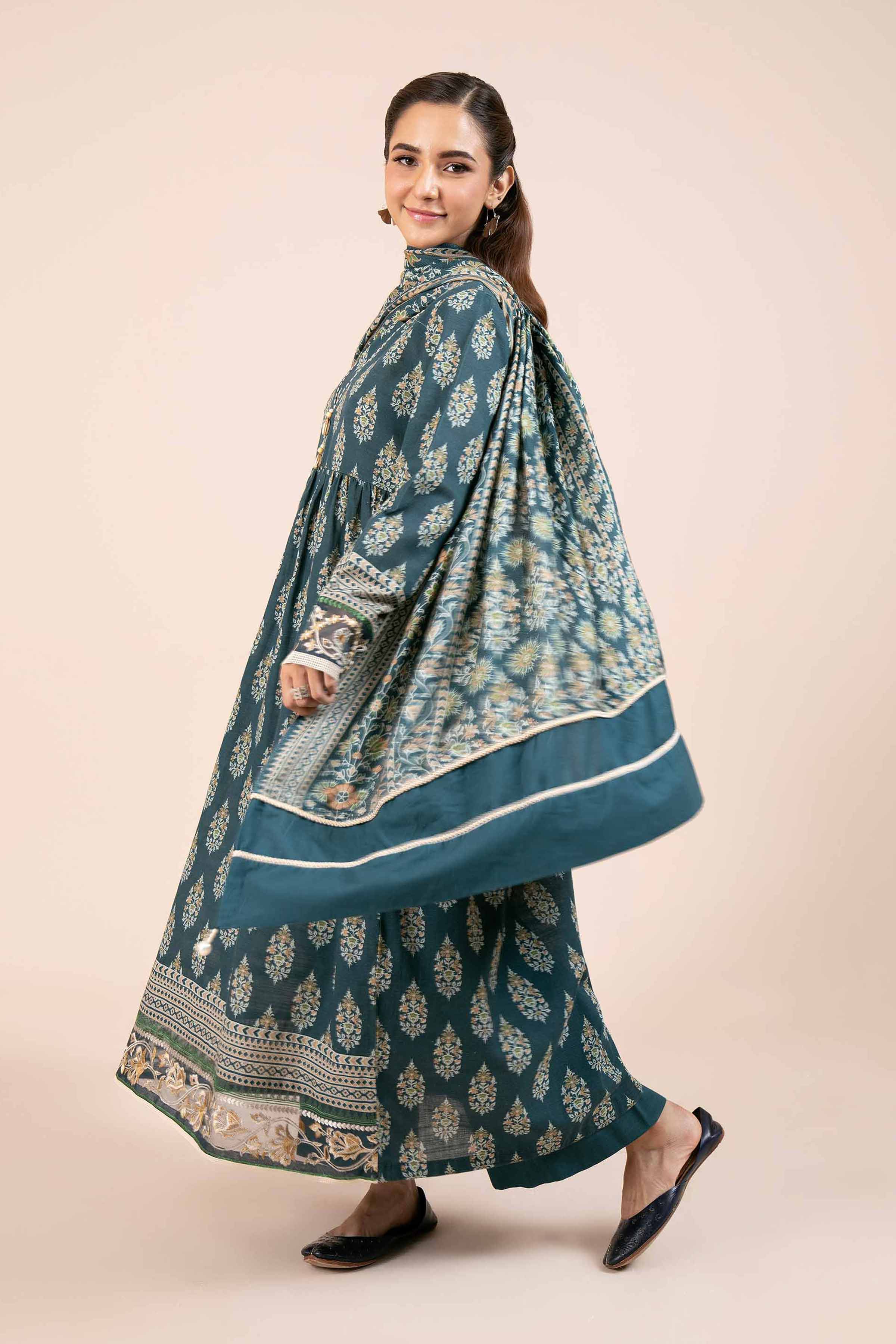 2 Piece - Printed Embroidered Suit - 42404085 - Image 2