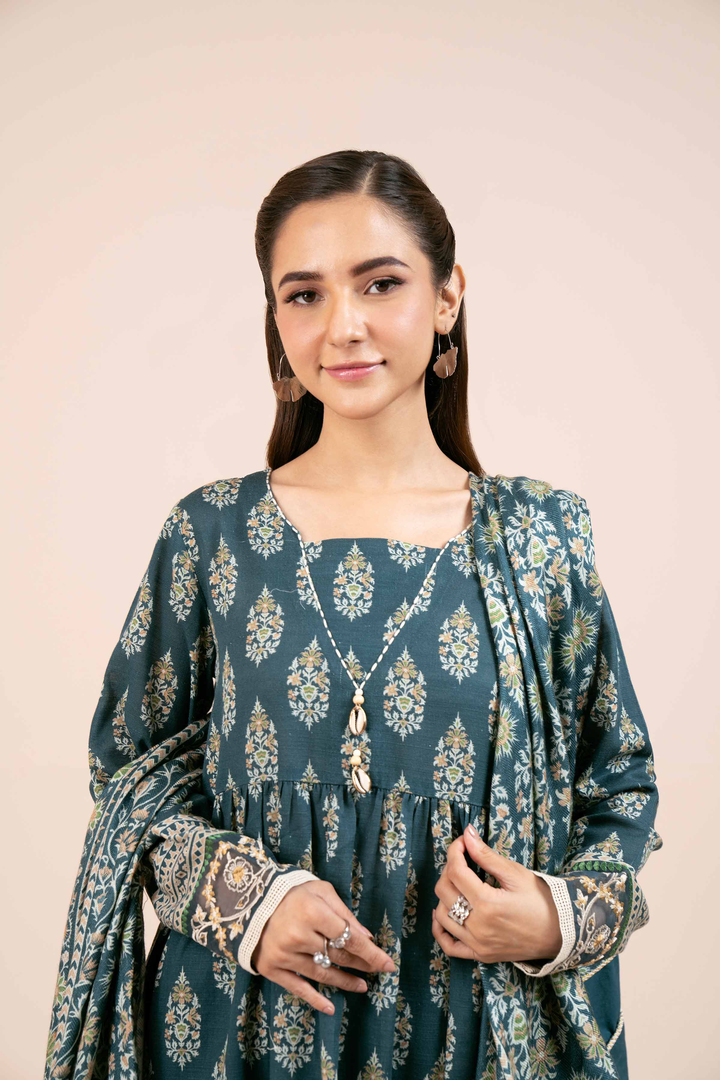 2 Piece - Printed Embroidered Suit - 42404085 - Image 4