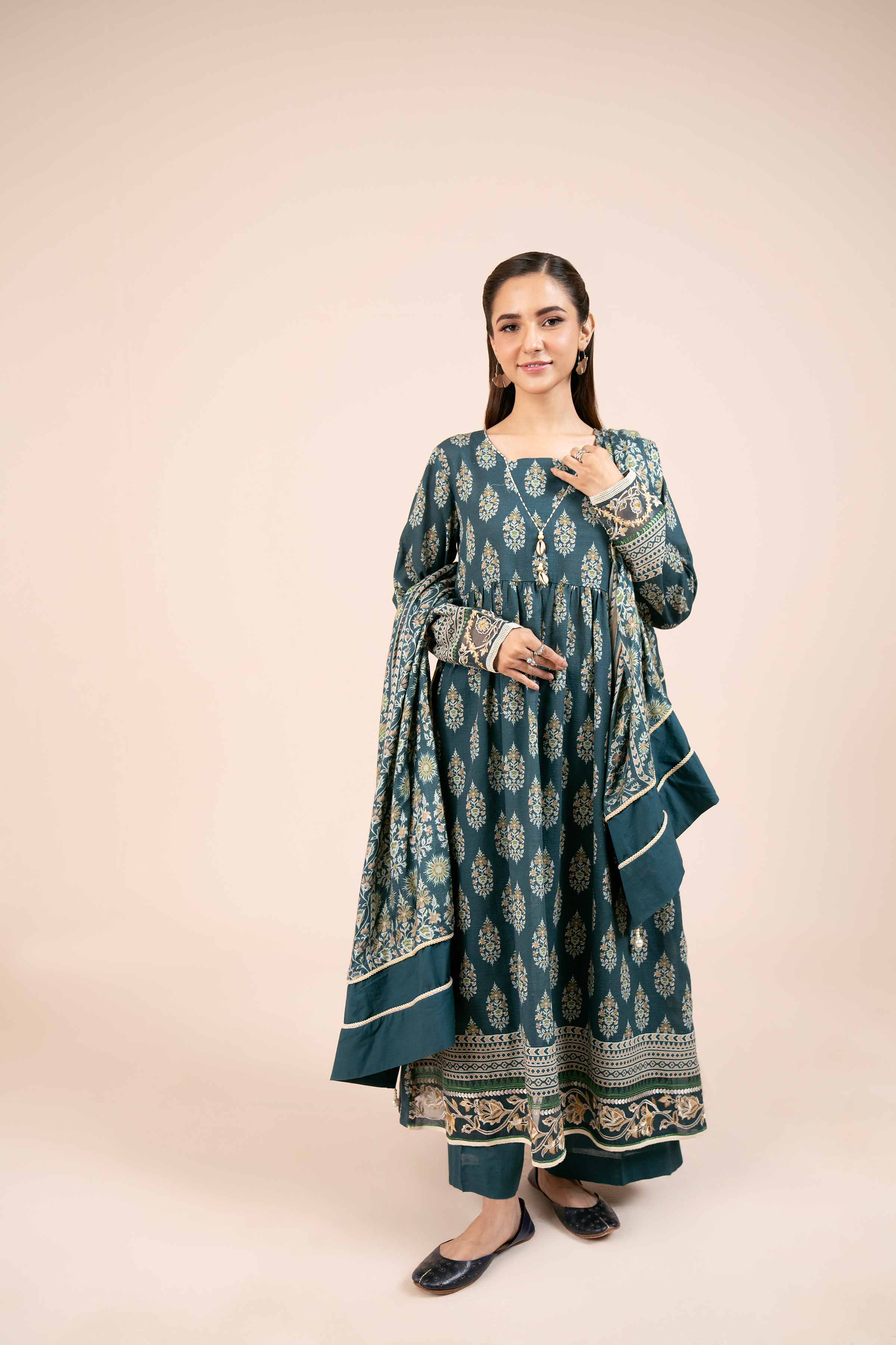 2 Piece - Printed Embroidered Suit - 42404085 - Image 5