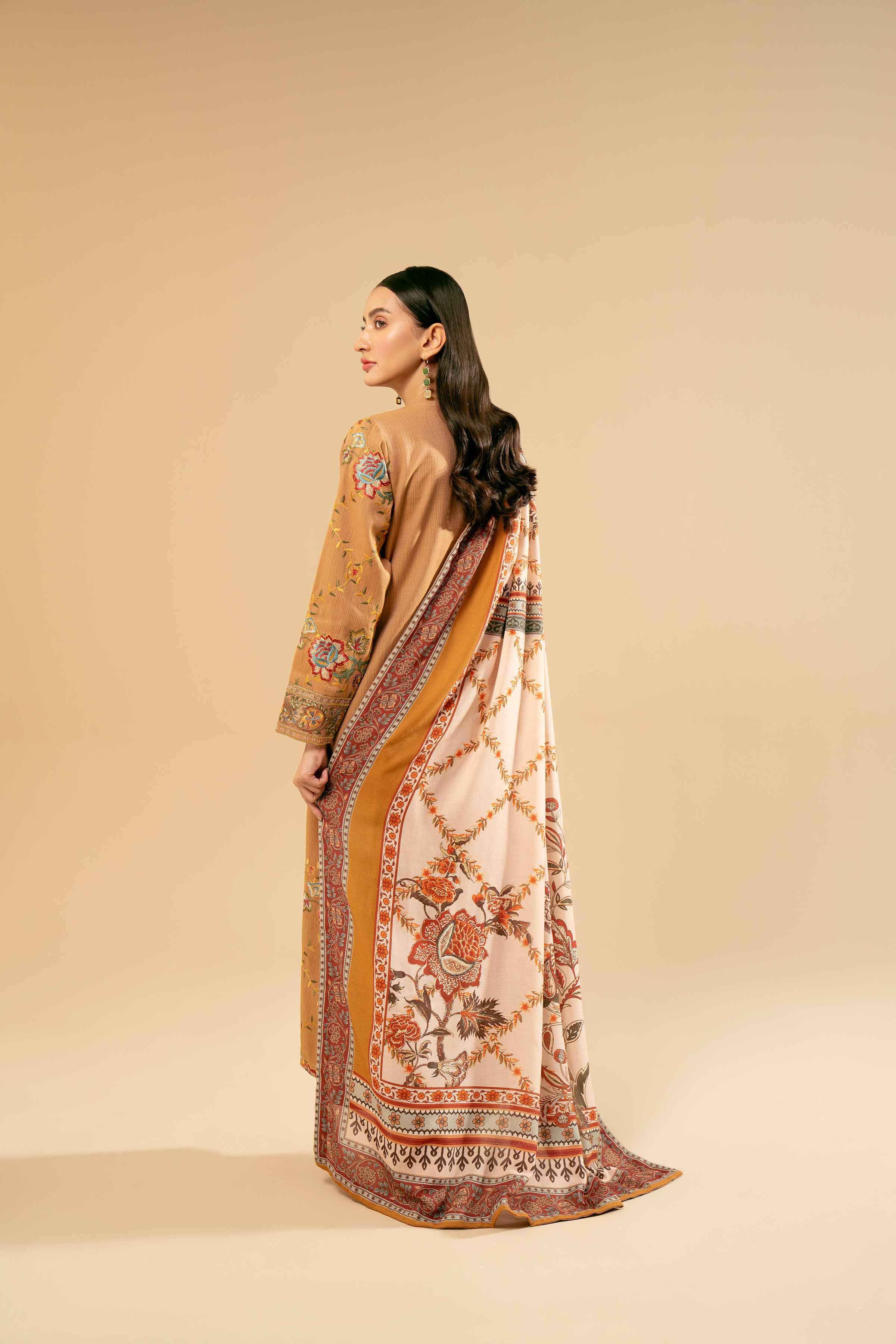 3 Piece - Yarn Dyed Embroidered Suit - 42404333 - Image 3