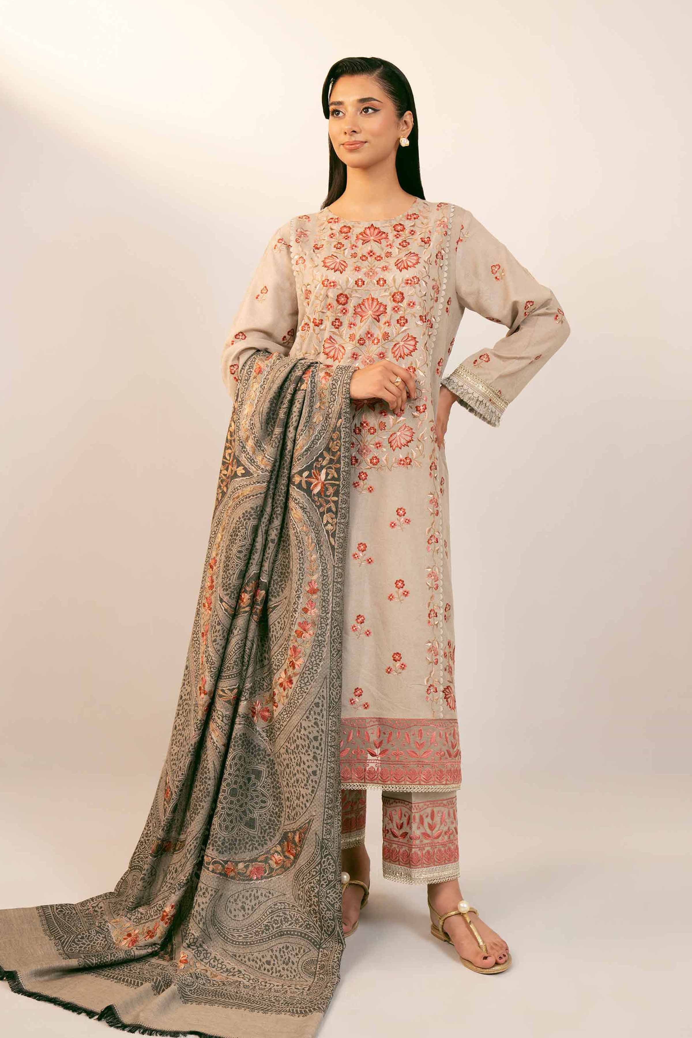 3 Piece - Embroidered Suit - 42404381 - Image 2