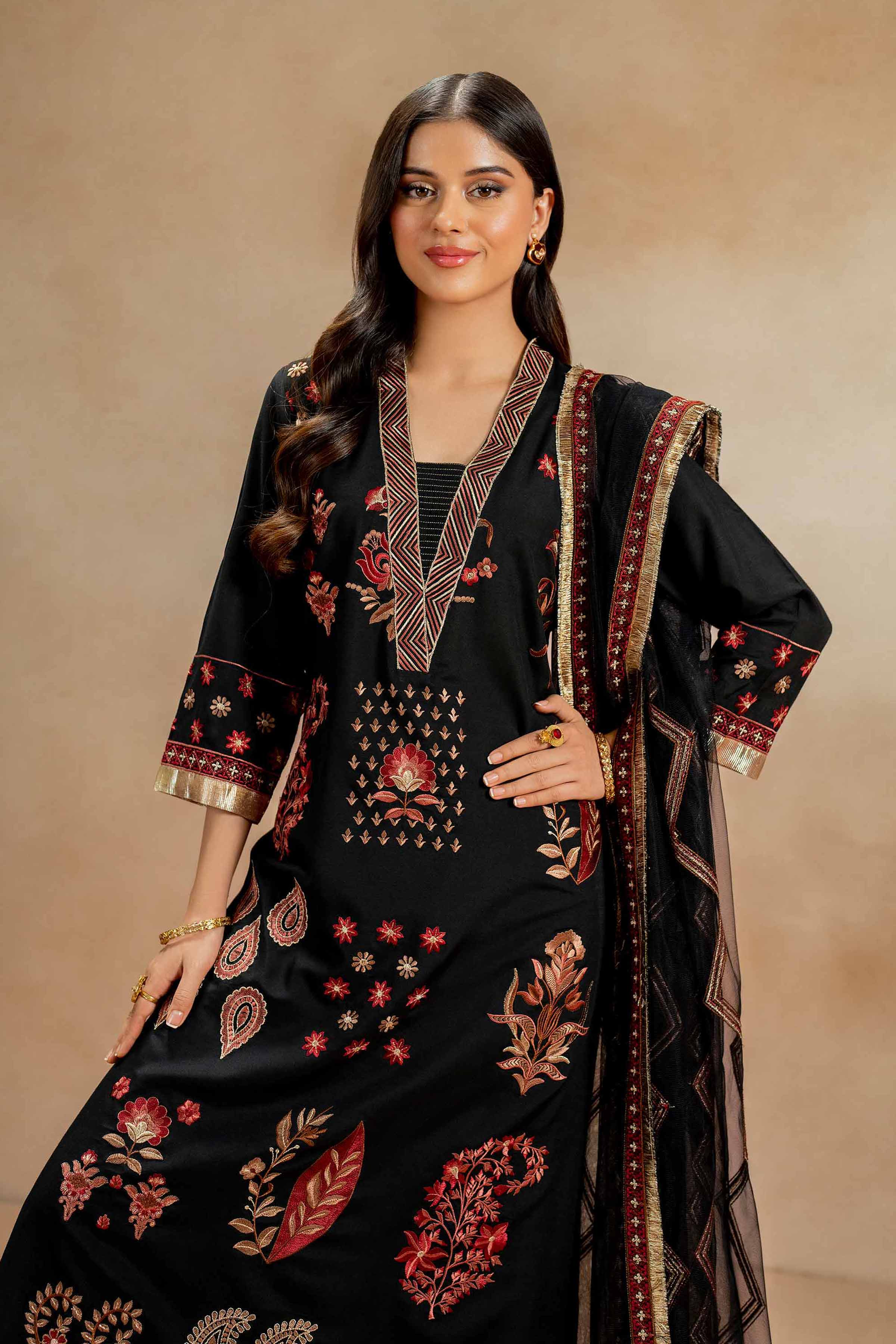 3 Piece - Embroidered Suit - 42418701 - Image 2