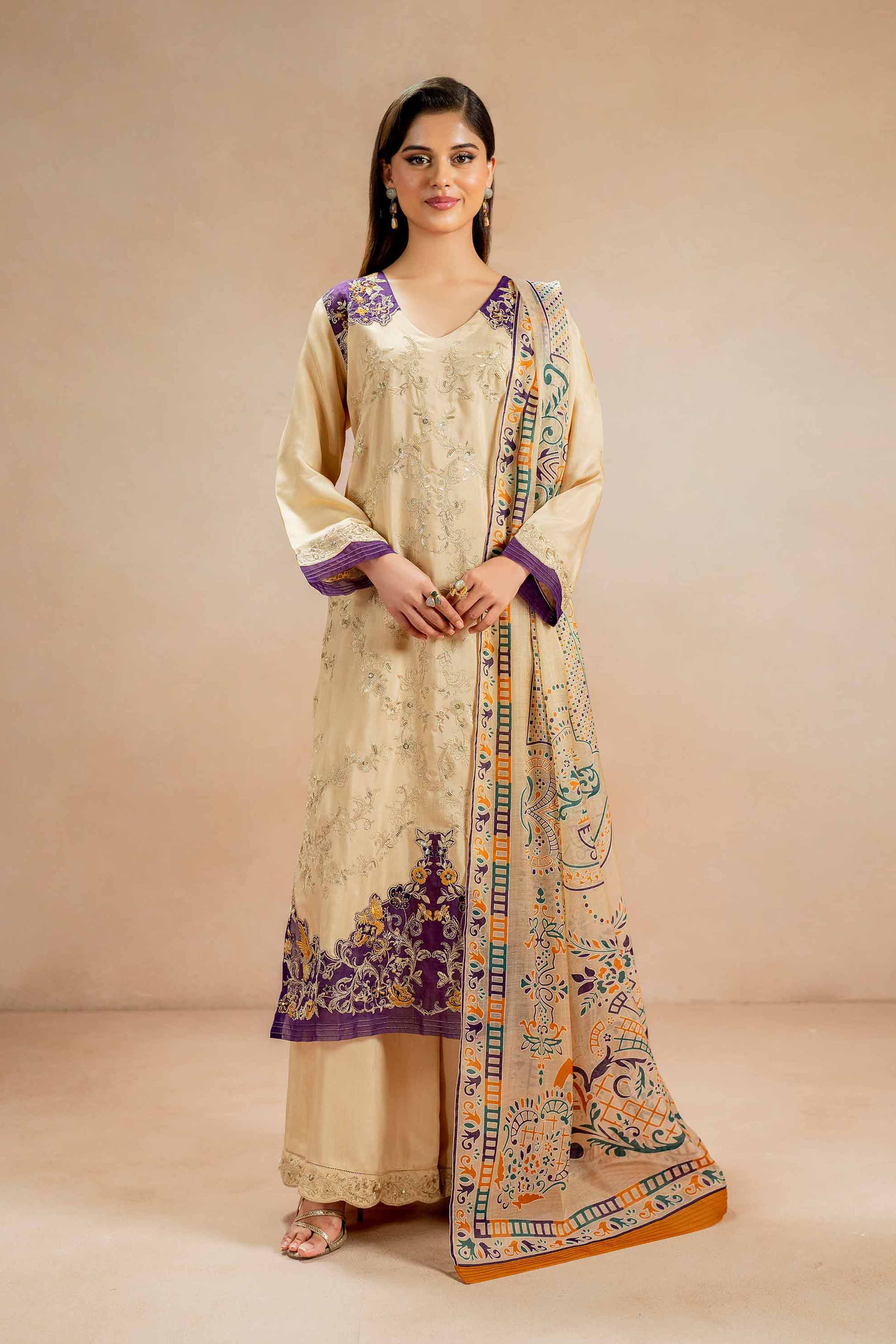 3 Piece - Embroidered Suit - 42419111 - Image 2