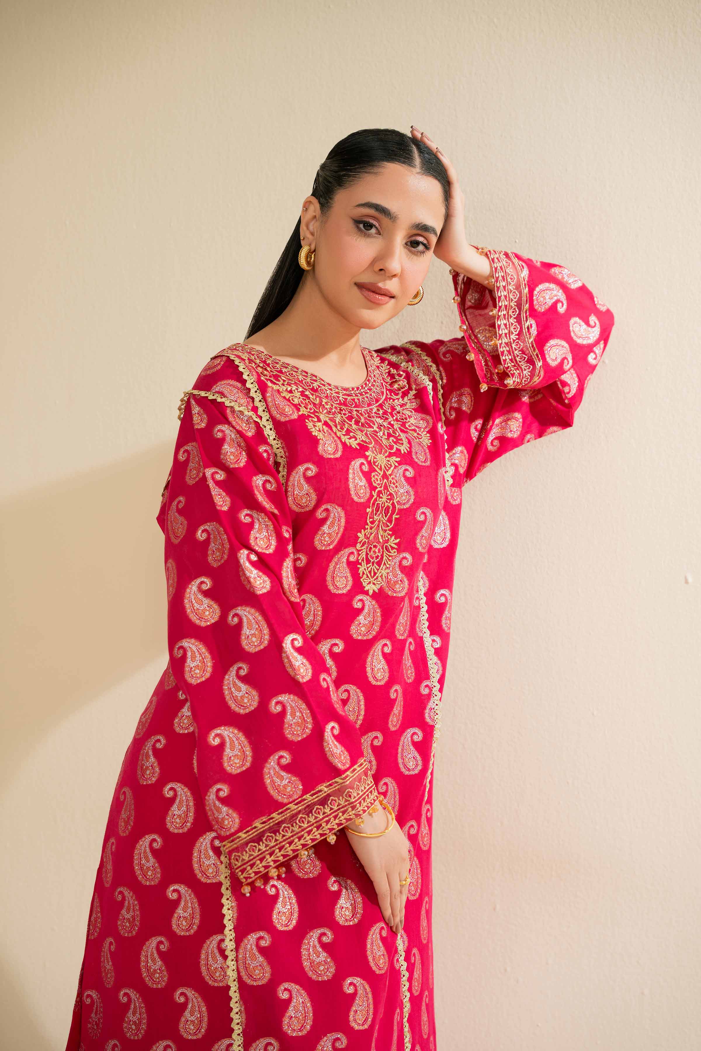 2 Piece - Jacquard Embroidered Suit - 42501021 - Image 4
