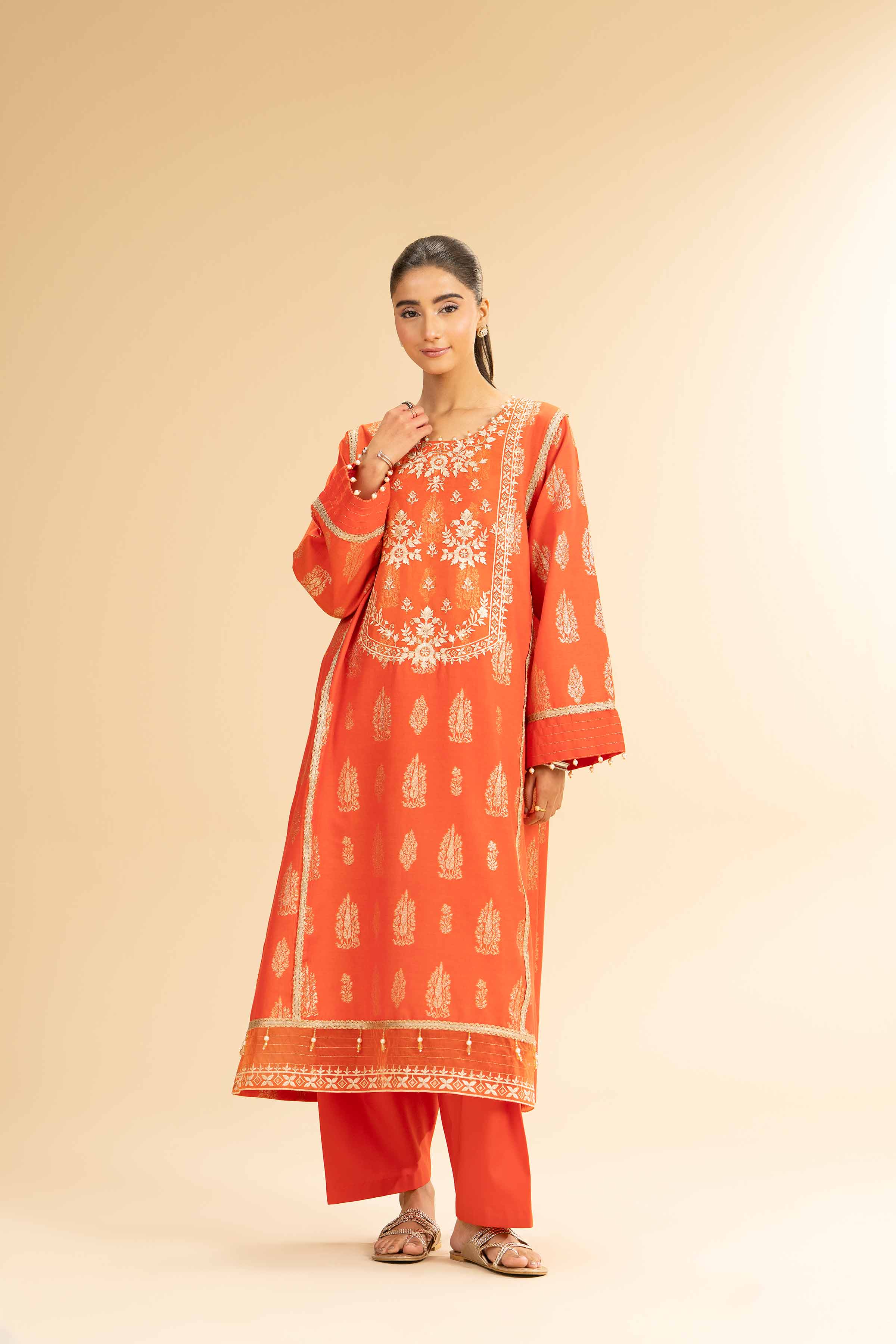 2 Piece - Jacquard Embroidered Suit - 42501022 - Image 5