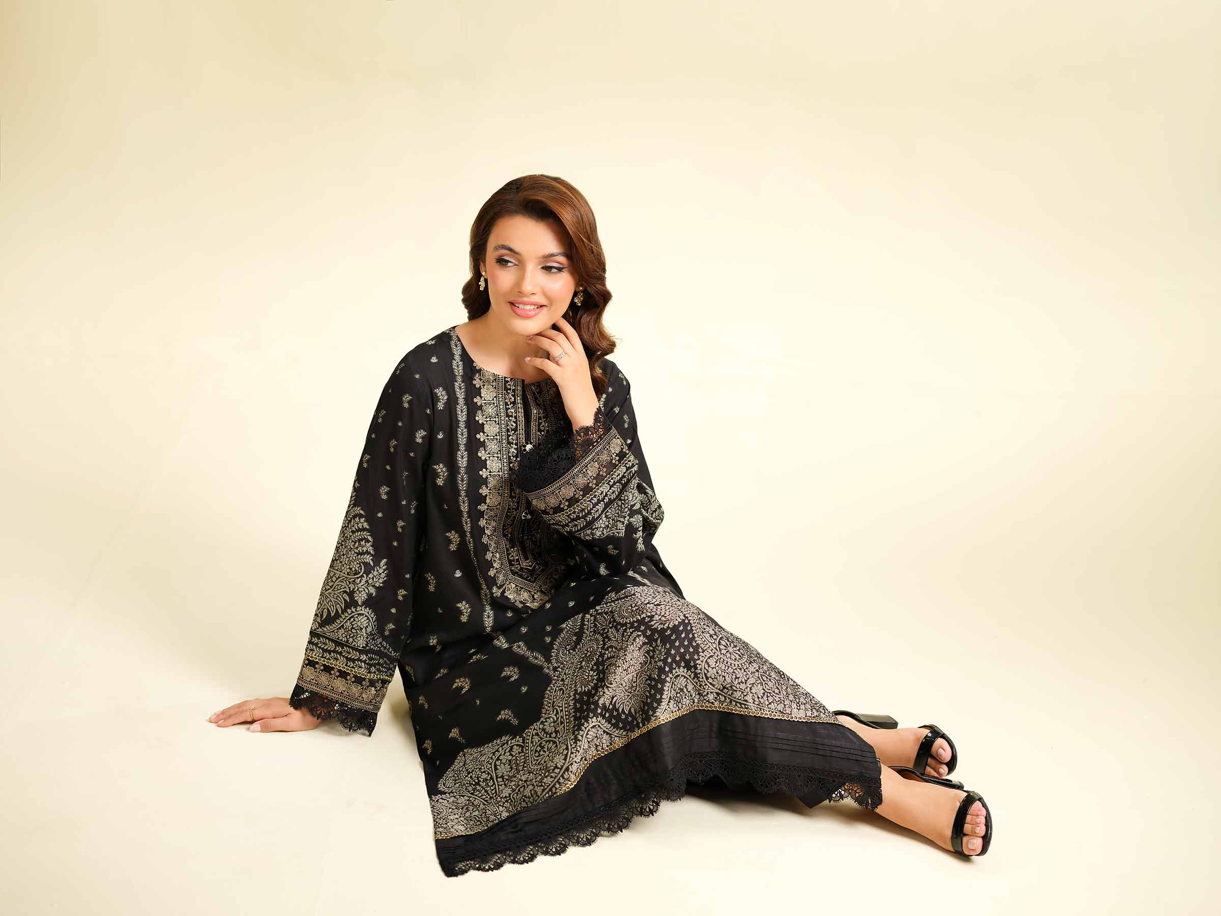 2 Piece - Jacquard Embroidered Suit - 42501026 - Image 6