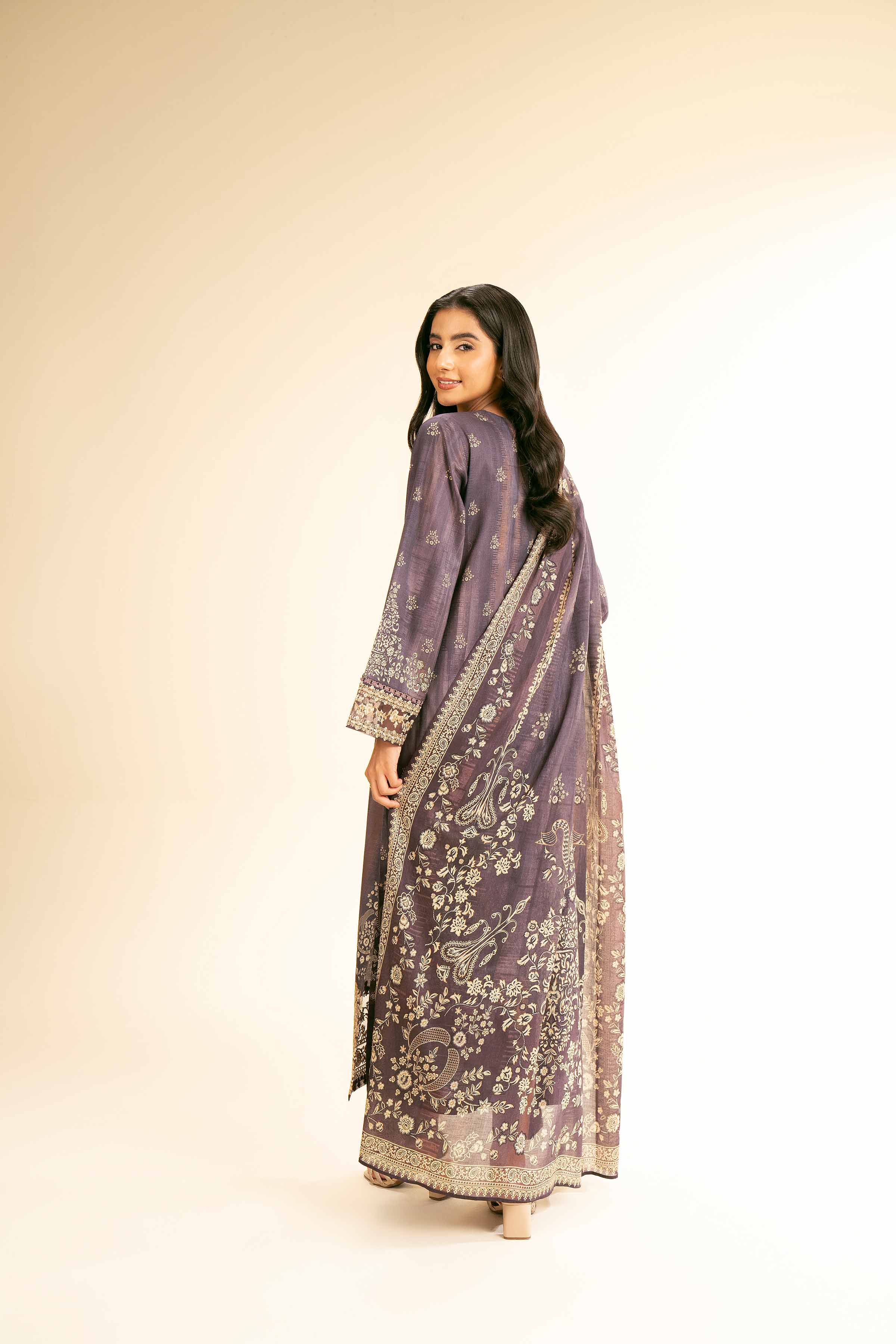 3 Piece - Digital Printed Embroidered Suit - 42501182 - Image 3