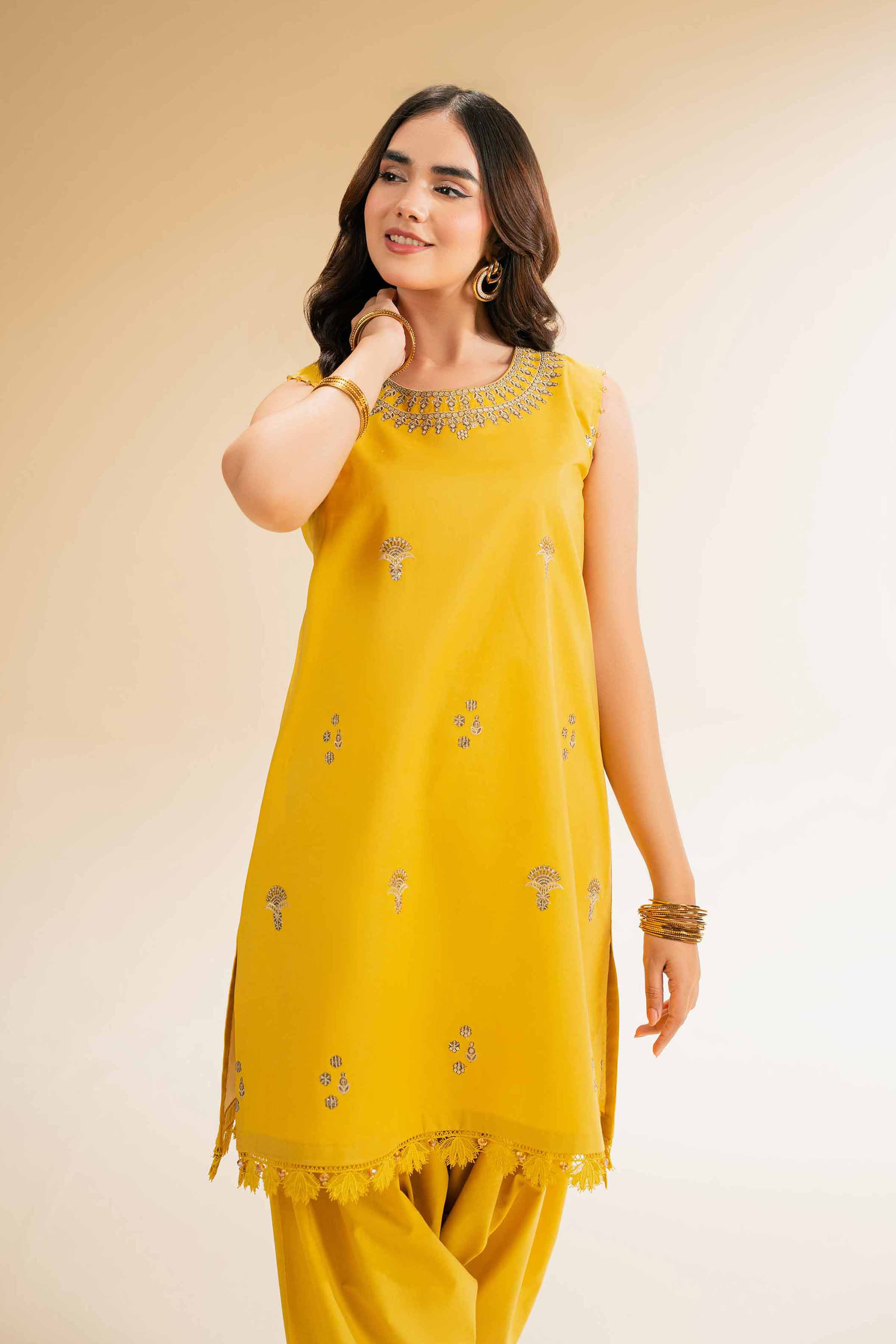 2 Piece - Dyed Embroidered Suit - 42501264 - Image 2