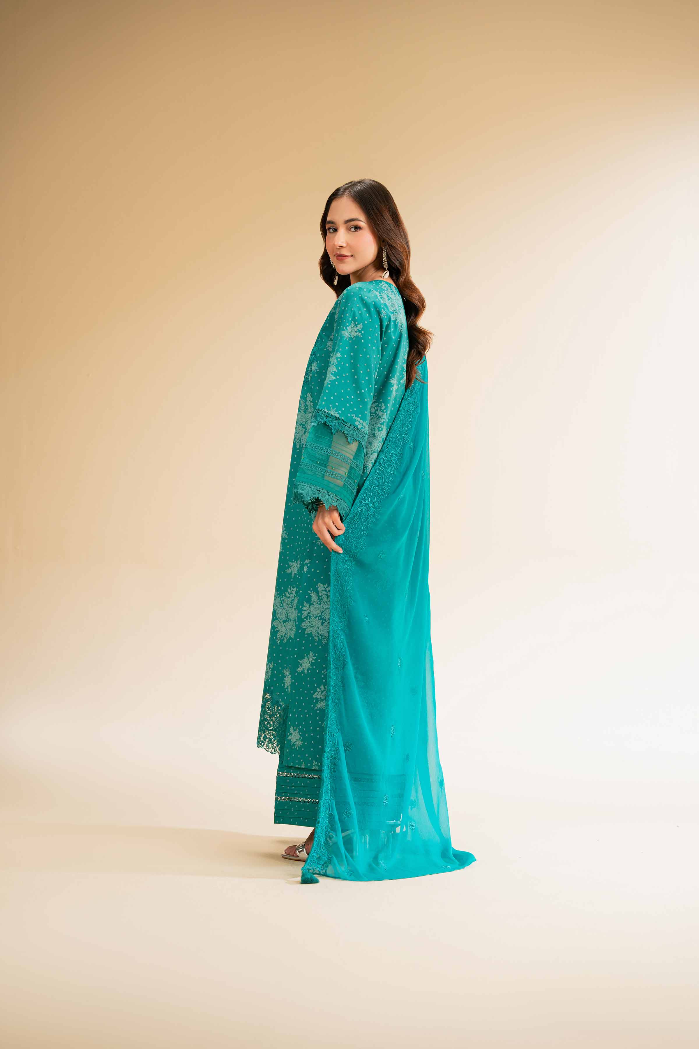 3 Piece - Printed Embroidered Suit - 42501278 - Image 3