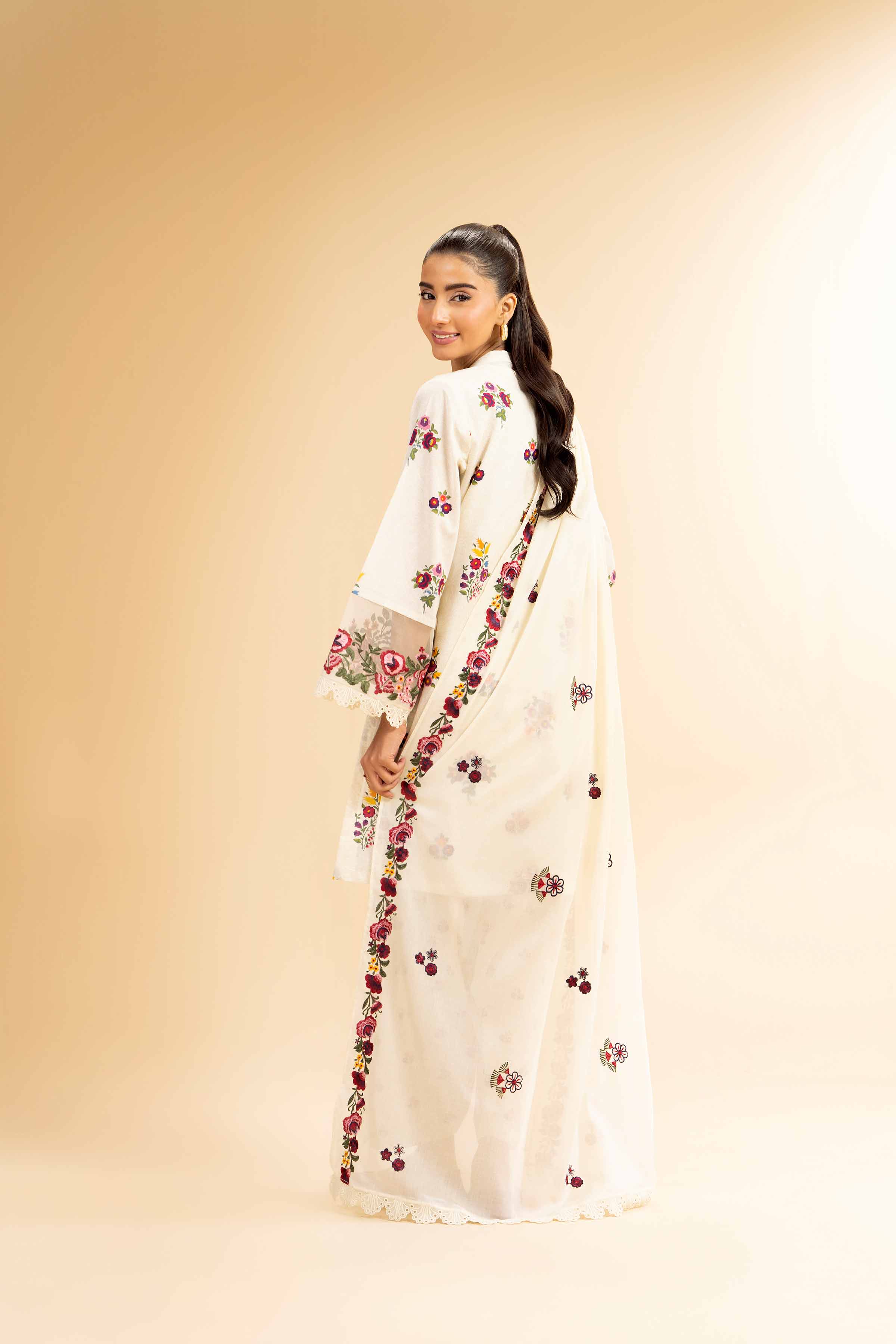 3 Piece - Printed Embroidered Suit - 42501358 - Image 3