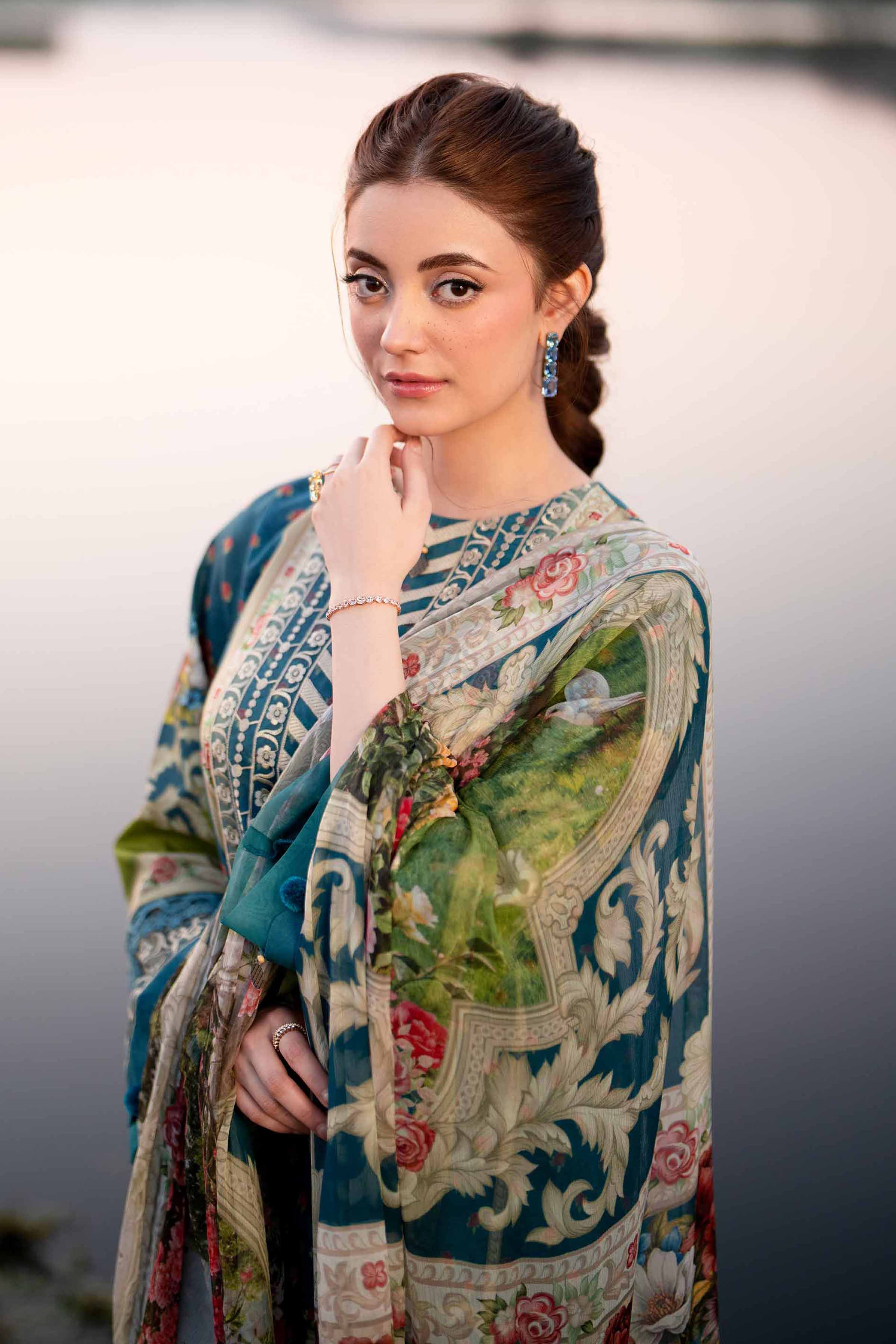 3 Piece - Digital Printed Embroidered Suit - 42501640 - Image 2