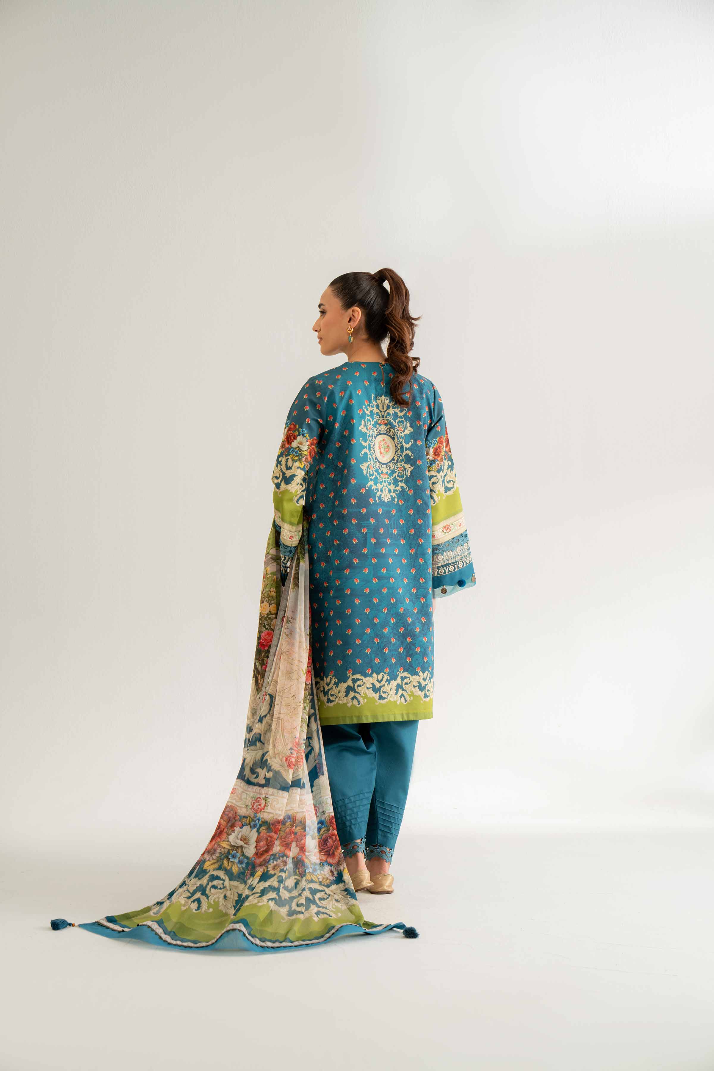 3 Piece - Digital Printed Embroidered Suit - 42501640 - Image 5