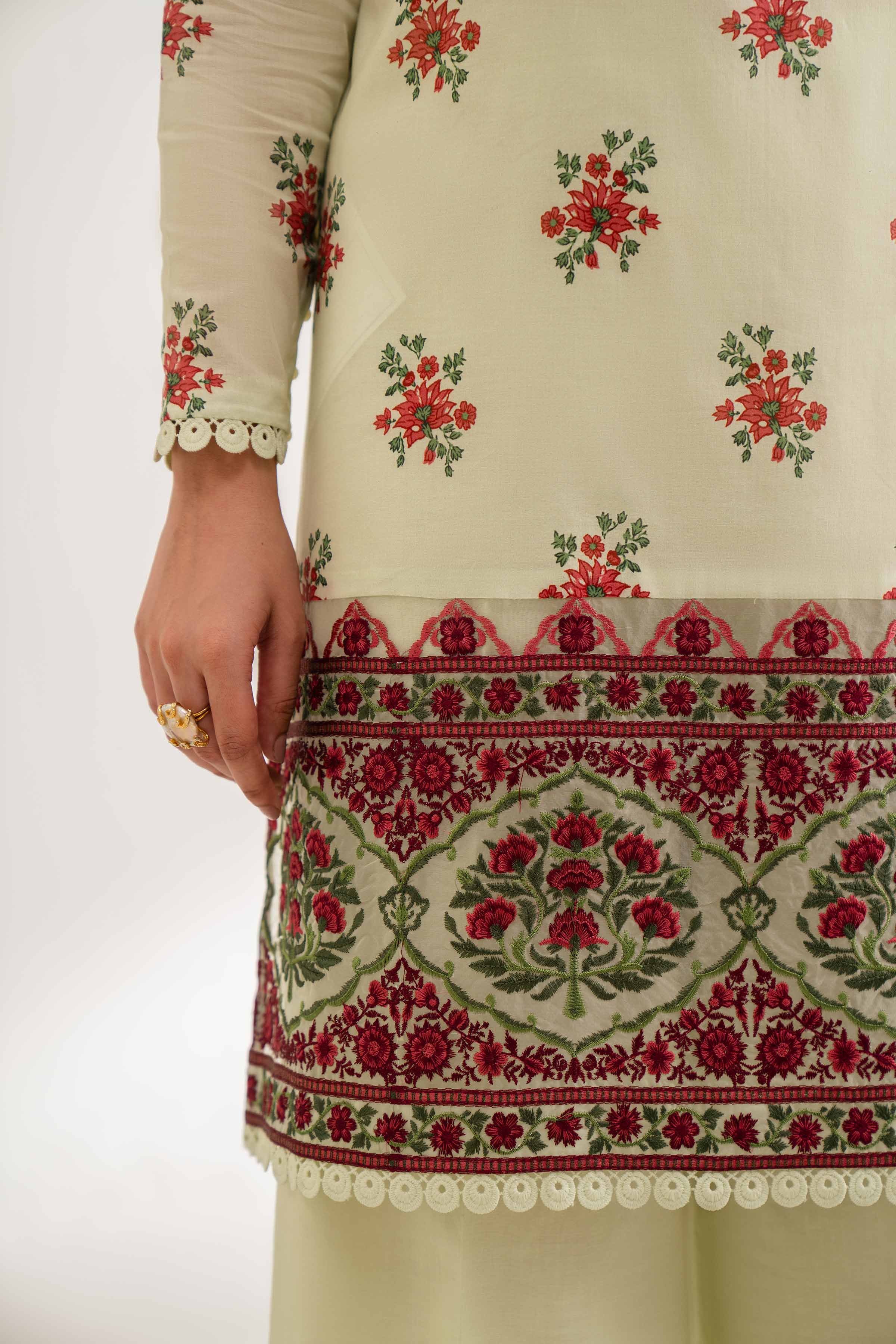 2 Piece - Digital Printed Embroidered Suit - 42501762 - Image 4