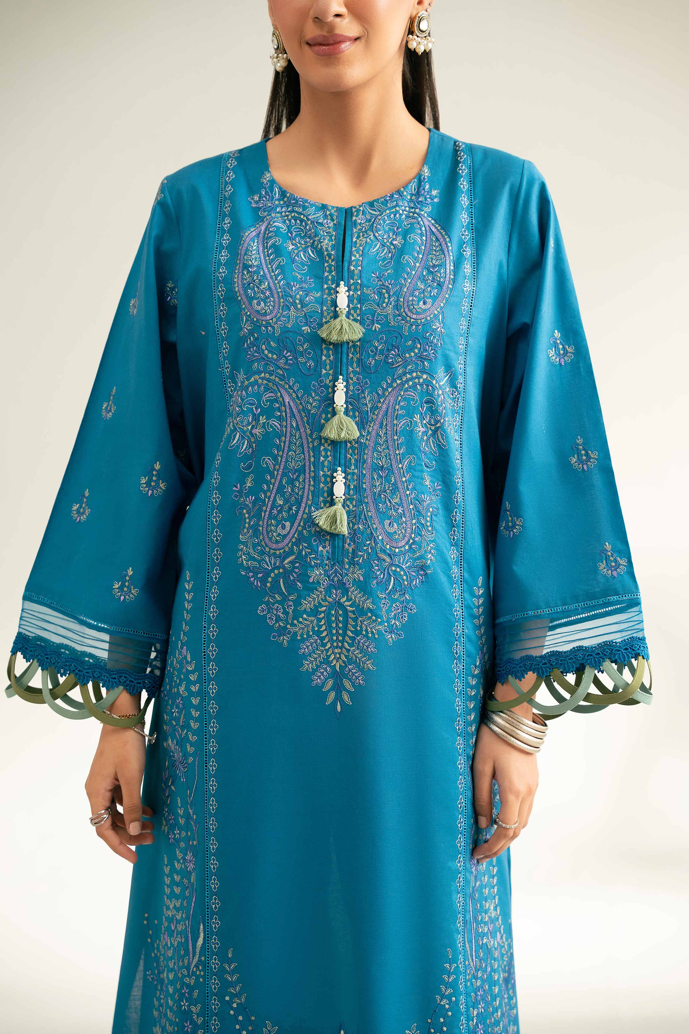 3 Piece - Digital Printed Embroidered Suit - 42501838 - Image 5