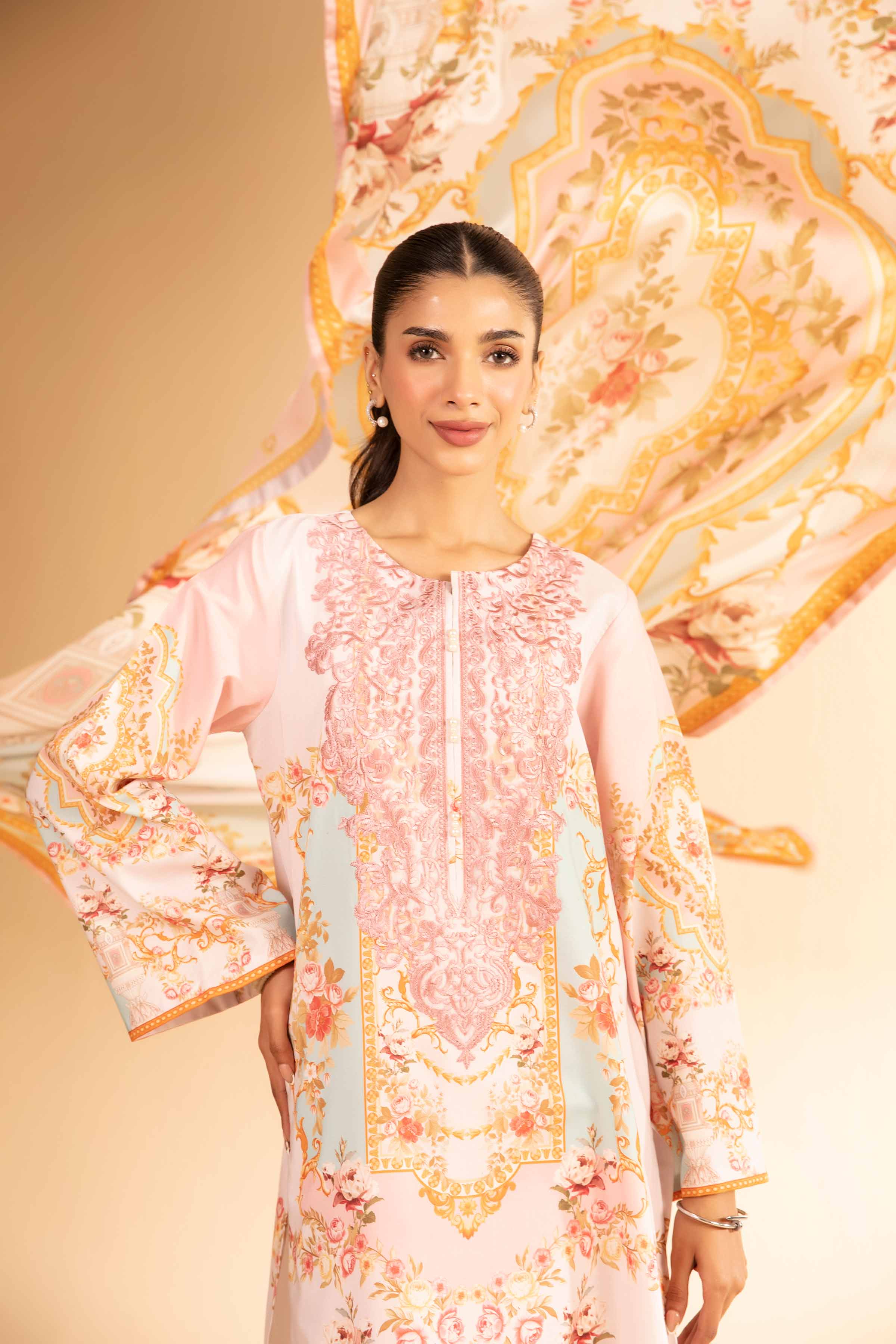 3 Piece - Digital Printed Embroidered Suit - 42501846 - Image 4