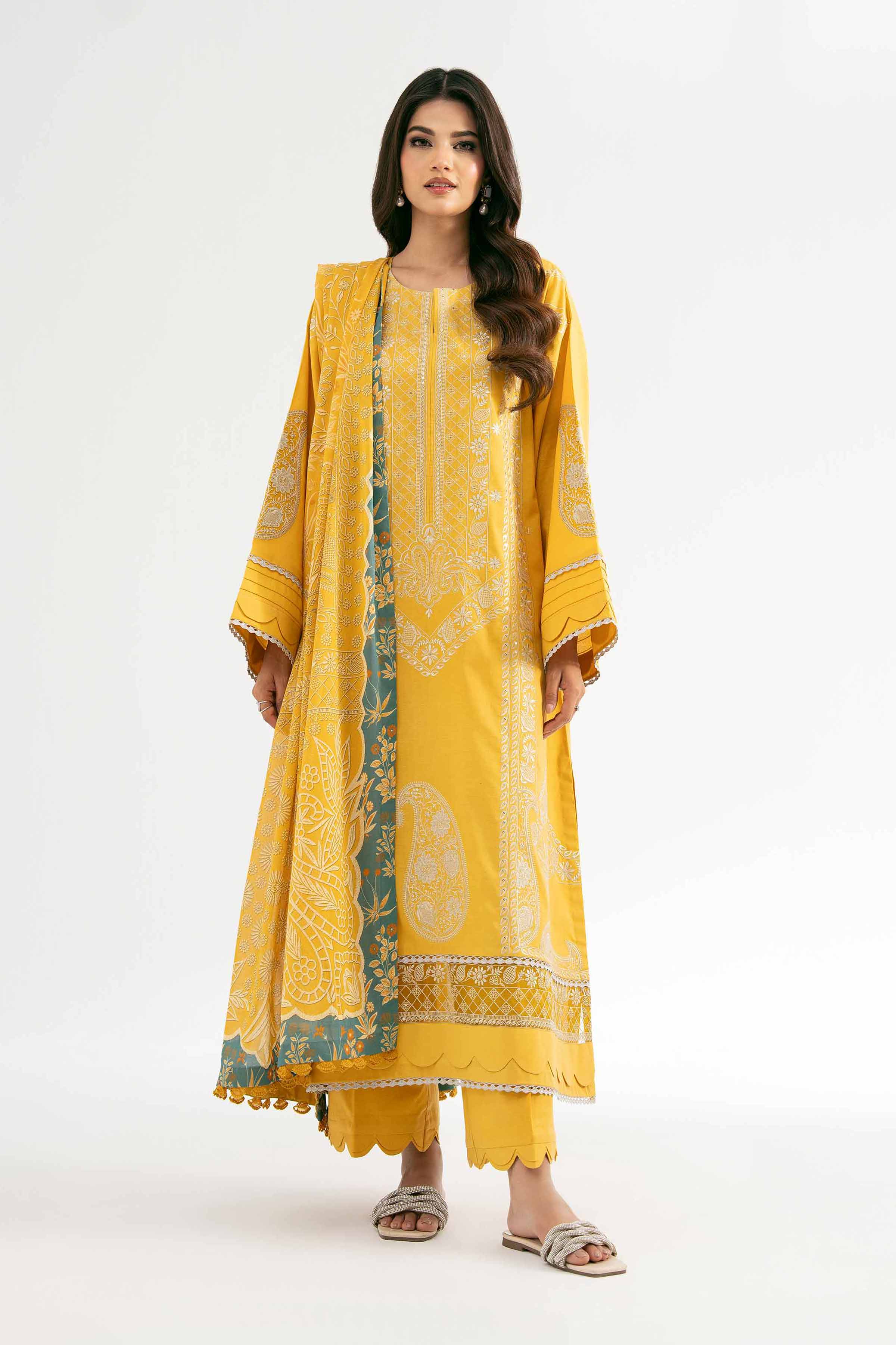 3 Piece - Digital Printed Embroidered Suit - 42501886 - Image 2
