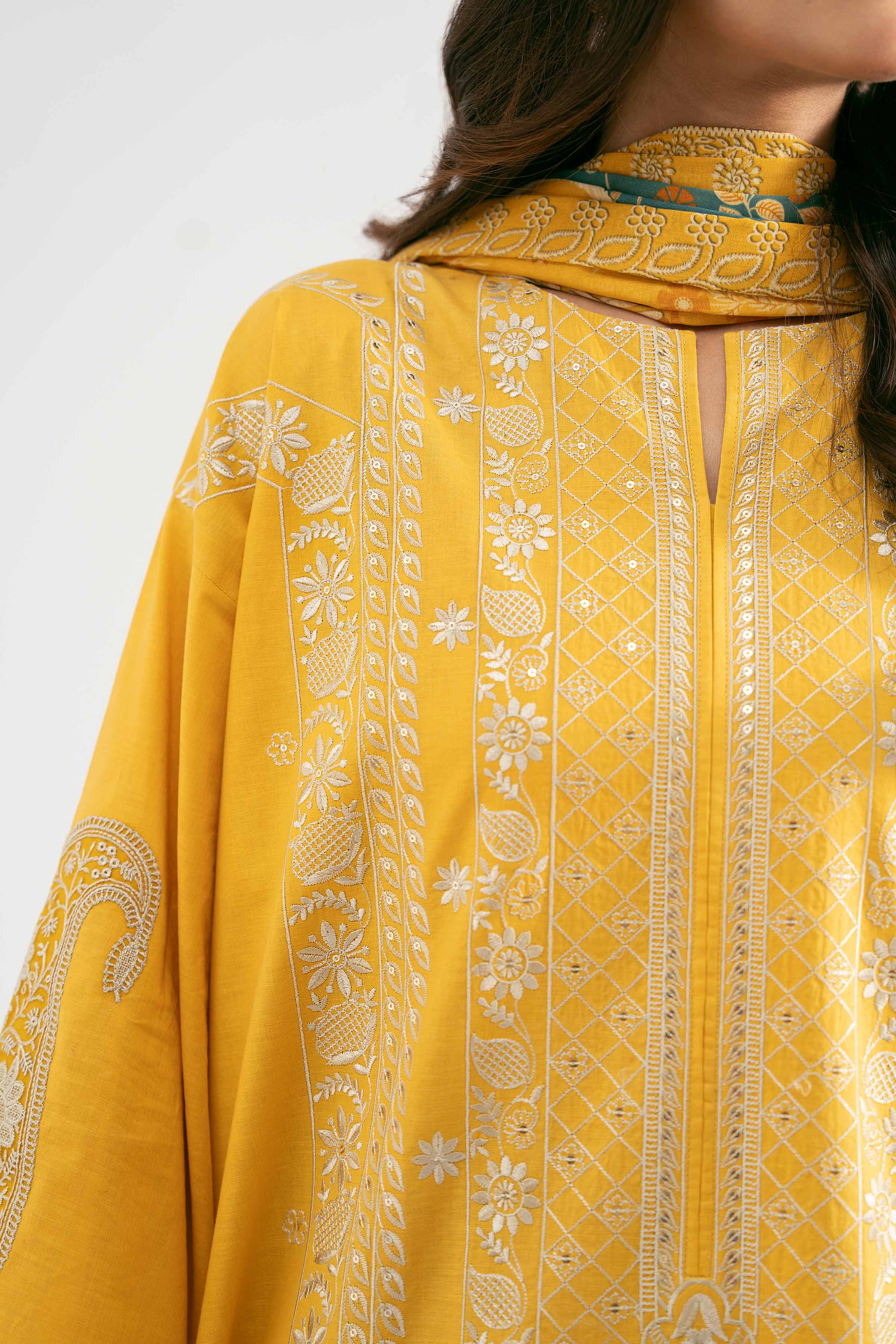 3 Piece - Digital Printed Embroidered Suit - 42501886 - Image 5
