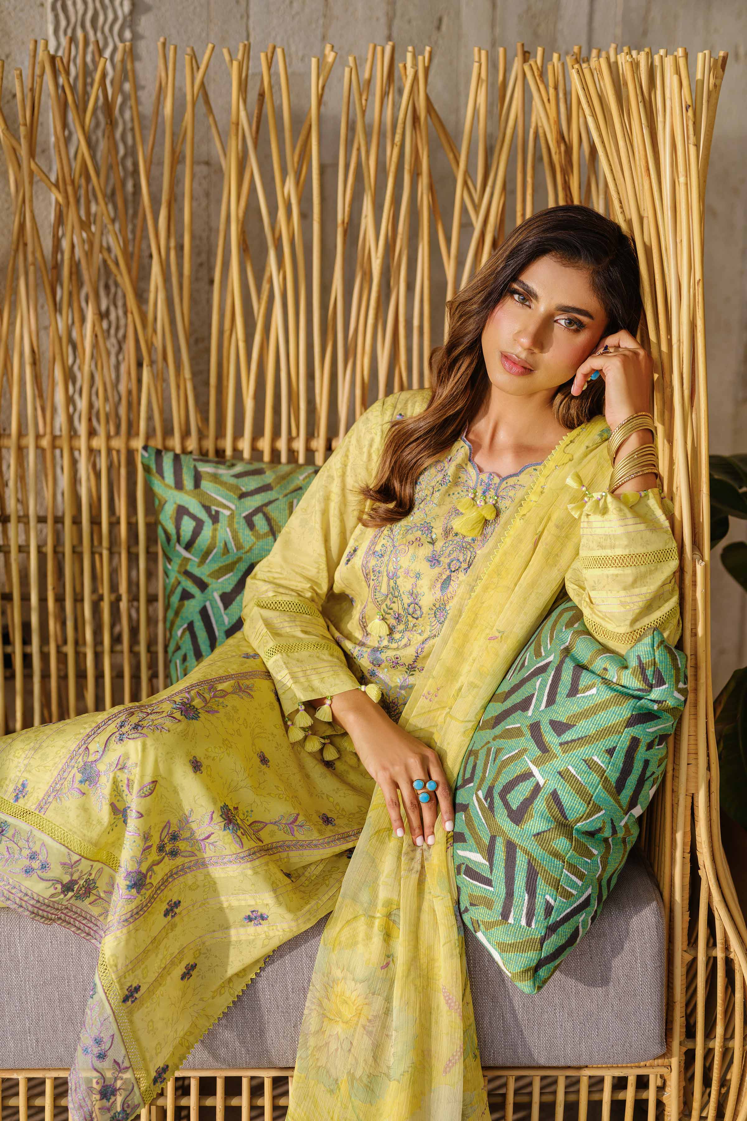 2 Piece - Digital Printed Embroidered Suit - 42502078 - Image 5